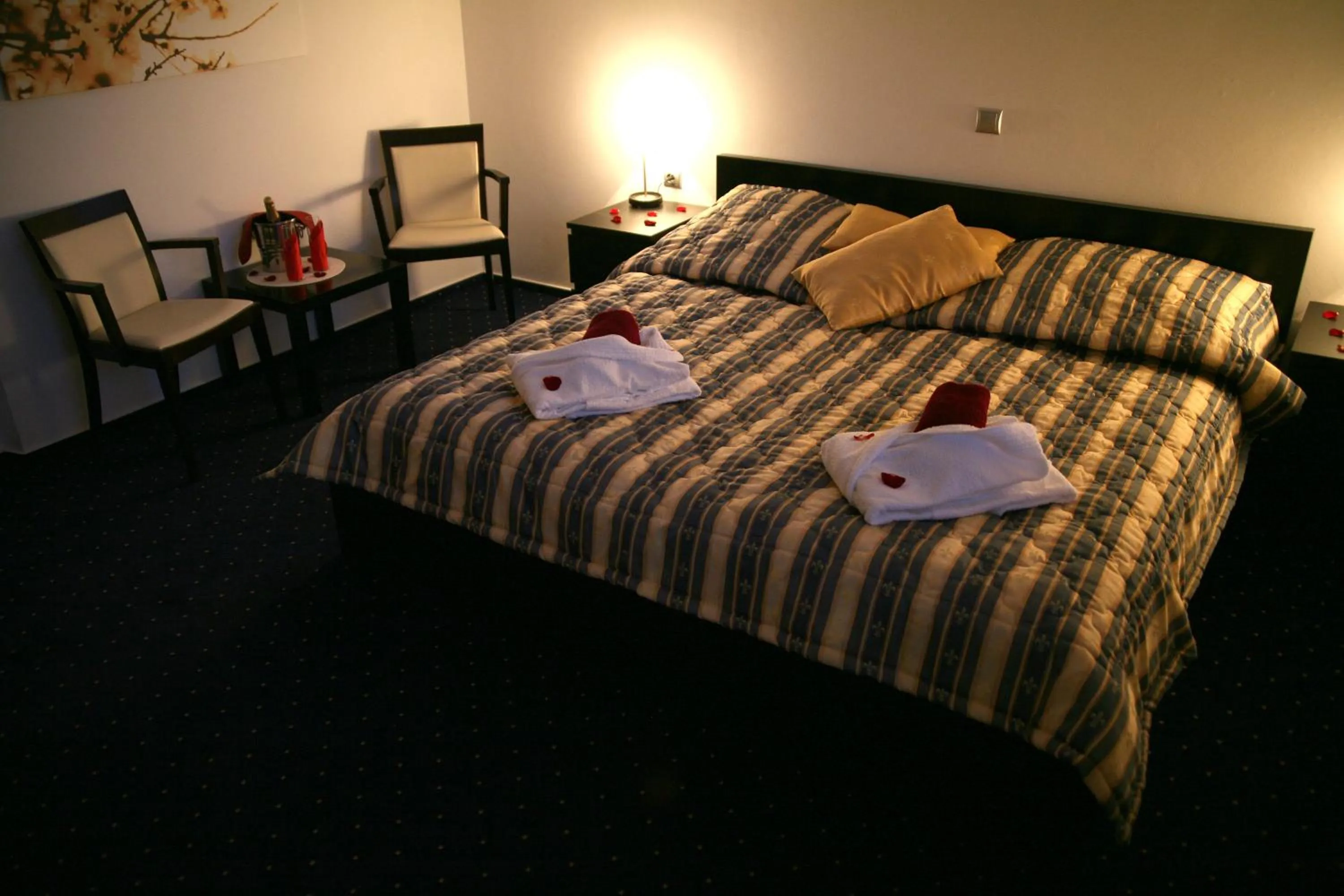 Bed in Hotel Krušnohorský Dvůr