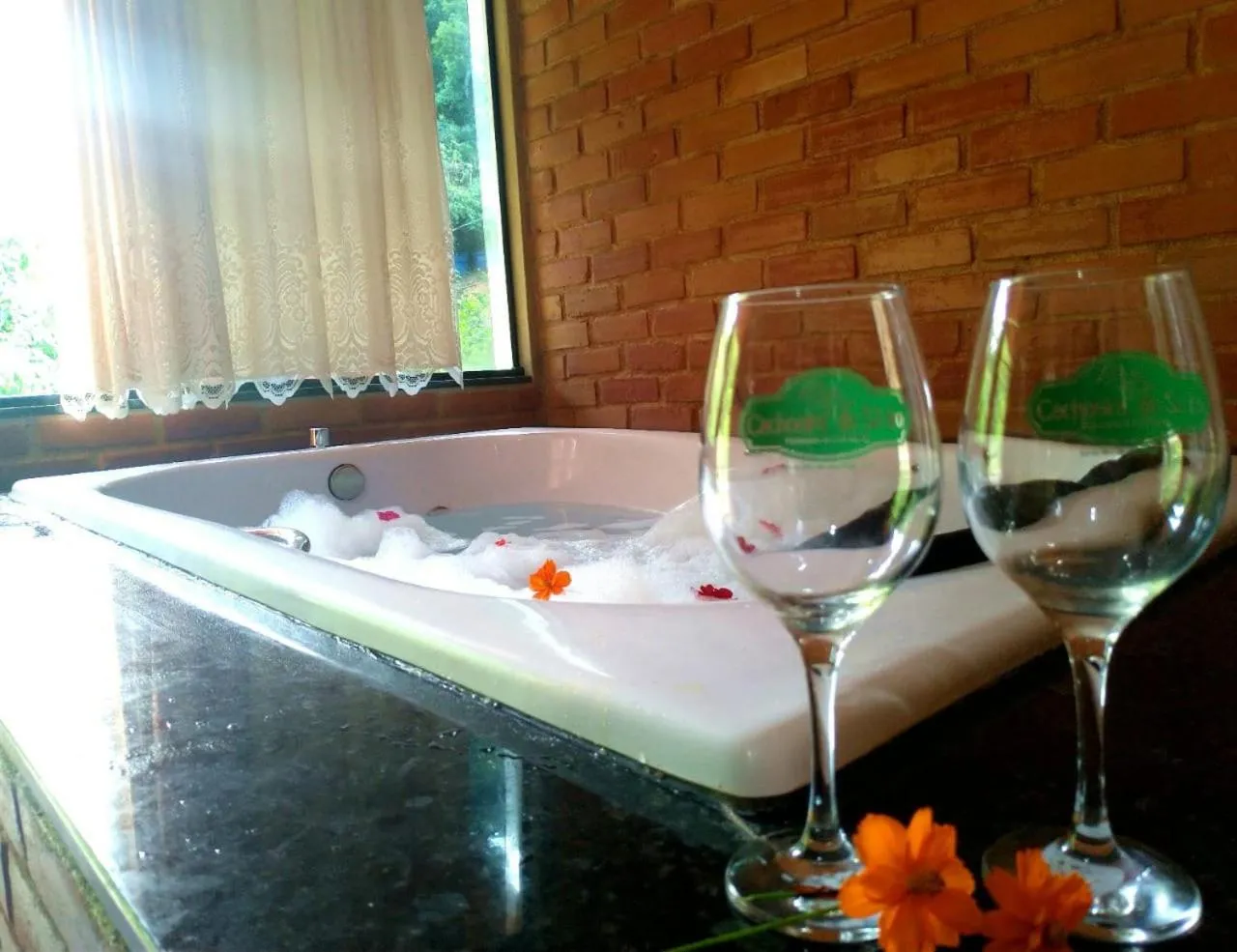 Hot Tub in Pousada, Camping e Restaurante do Sô Ito