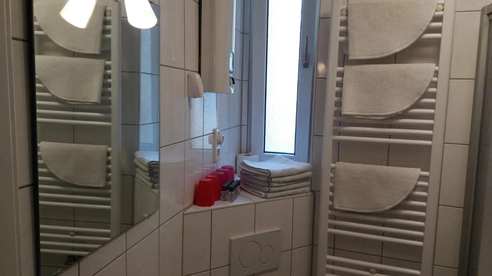 Bathroom in Gästehaus Grupello