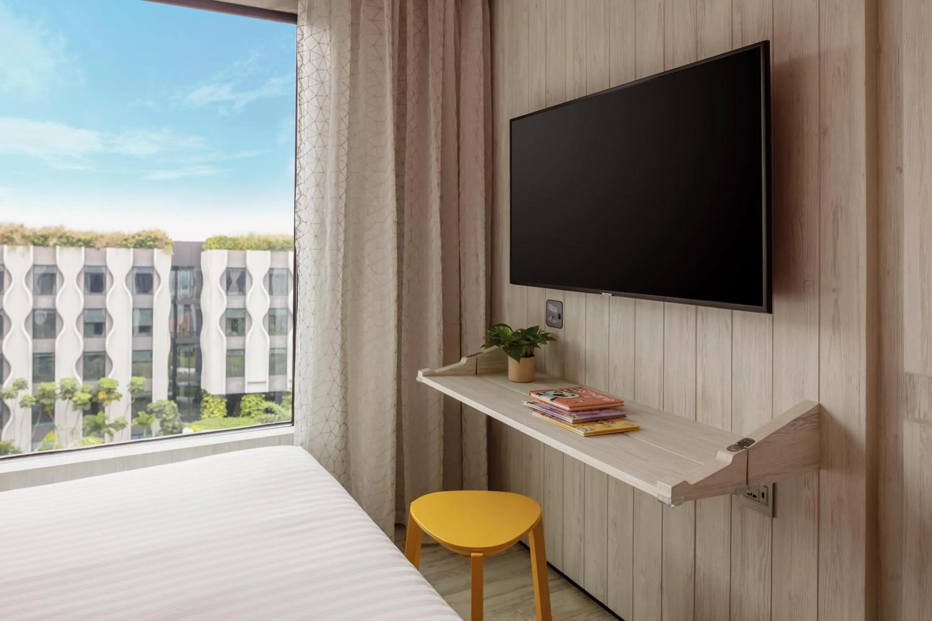 Bedroom, Bed in Village Hotel Sentosa by Far East Hospitality