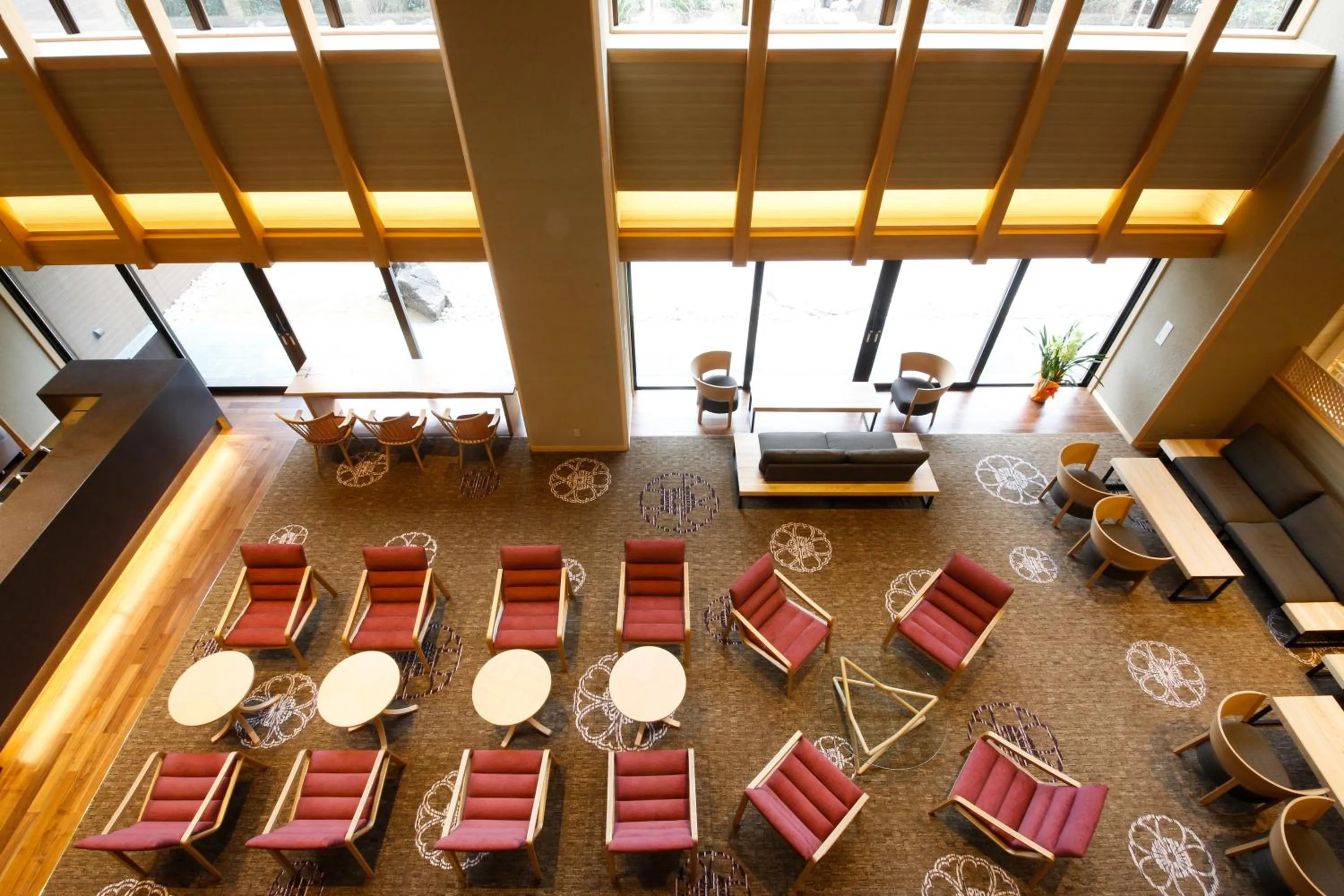 Lobby or reception in The Shiroyama Terrace Tsuyama Villa