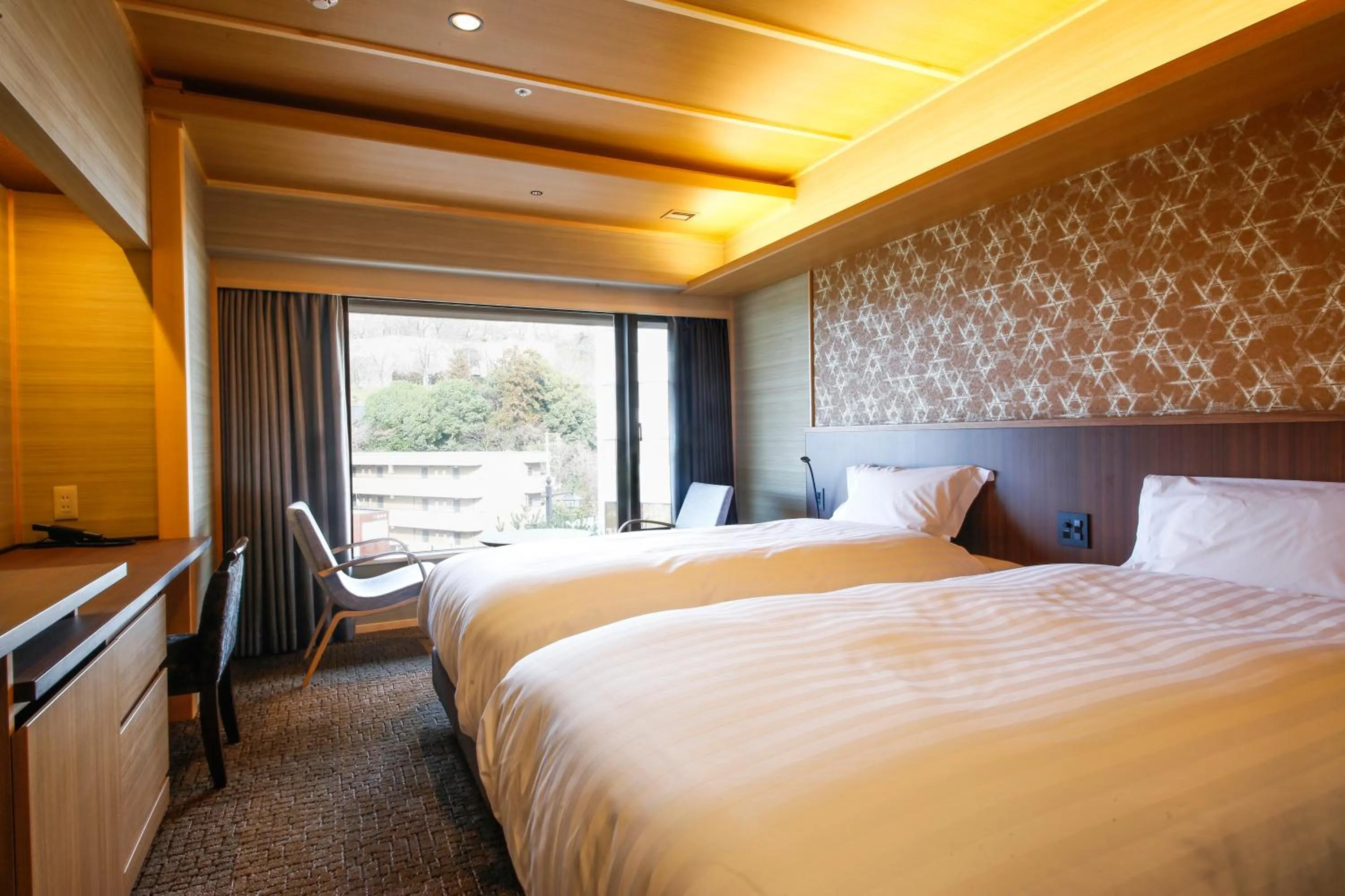 Photo of the whole room, Bed in The Shiroyama Terrace Tsuyama Villa