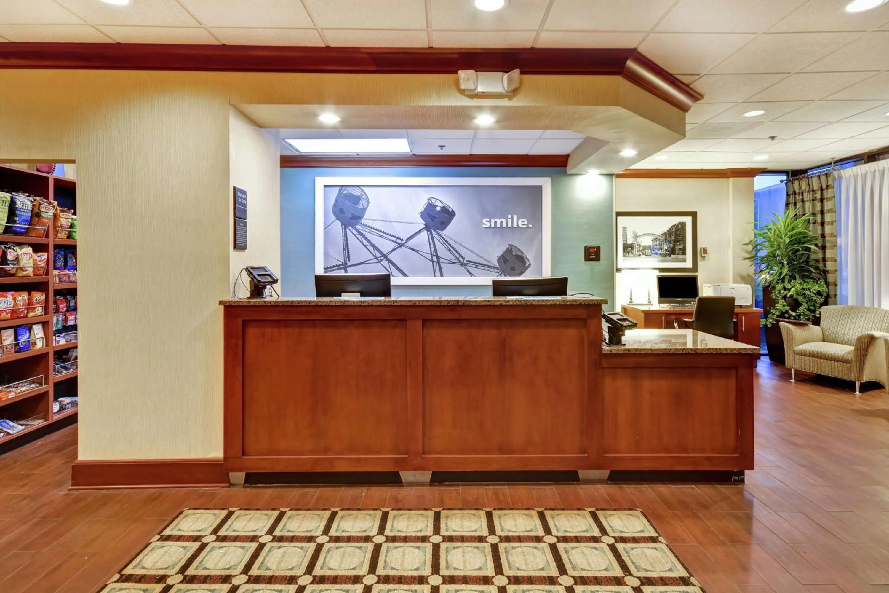 Lobby or reception in Hampton Inn Chicago-Gurnee