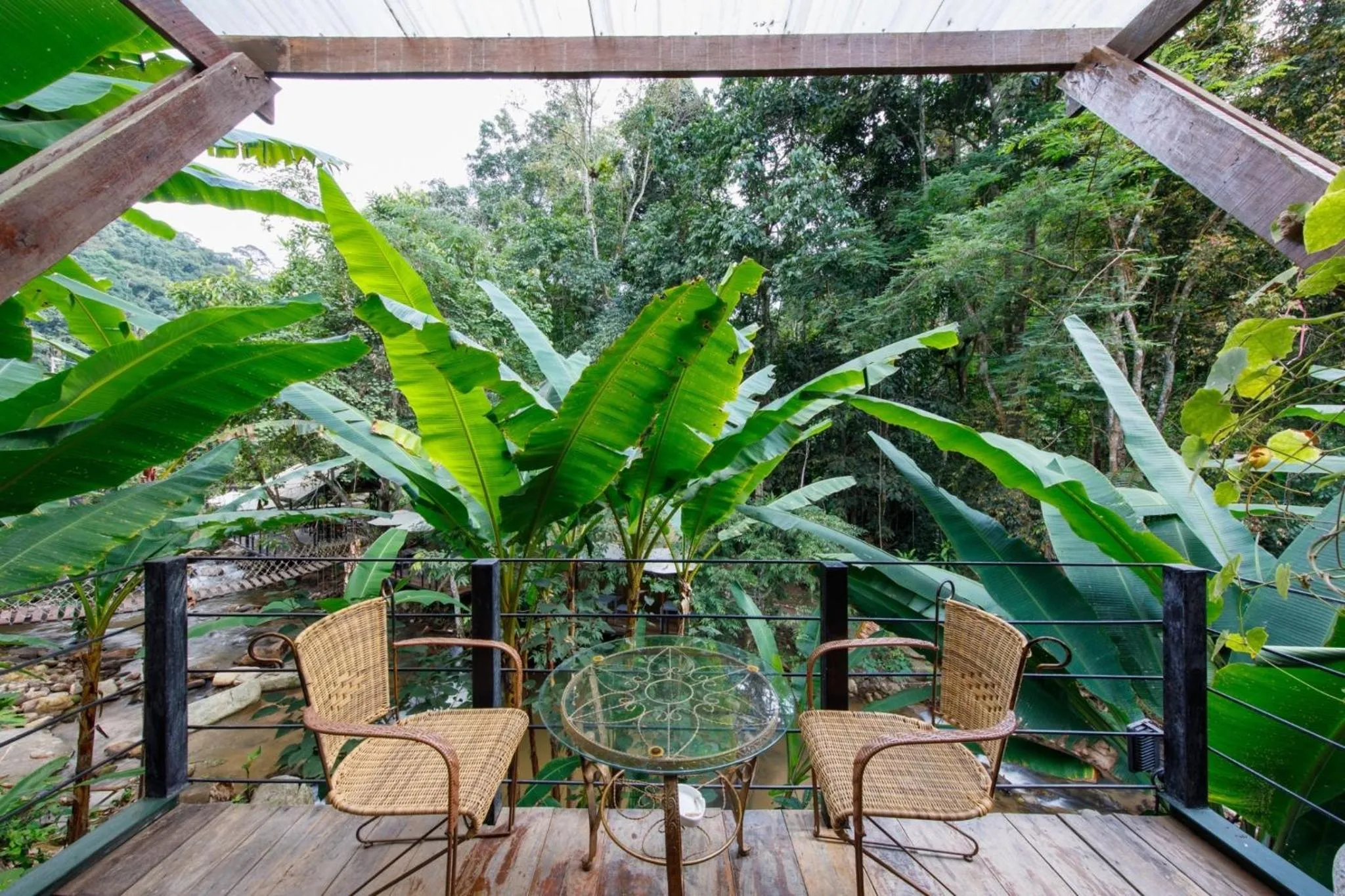 Balcony/Terrace in Voraman Hut