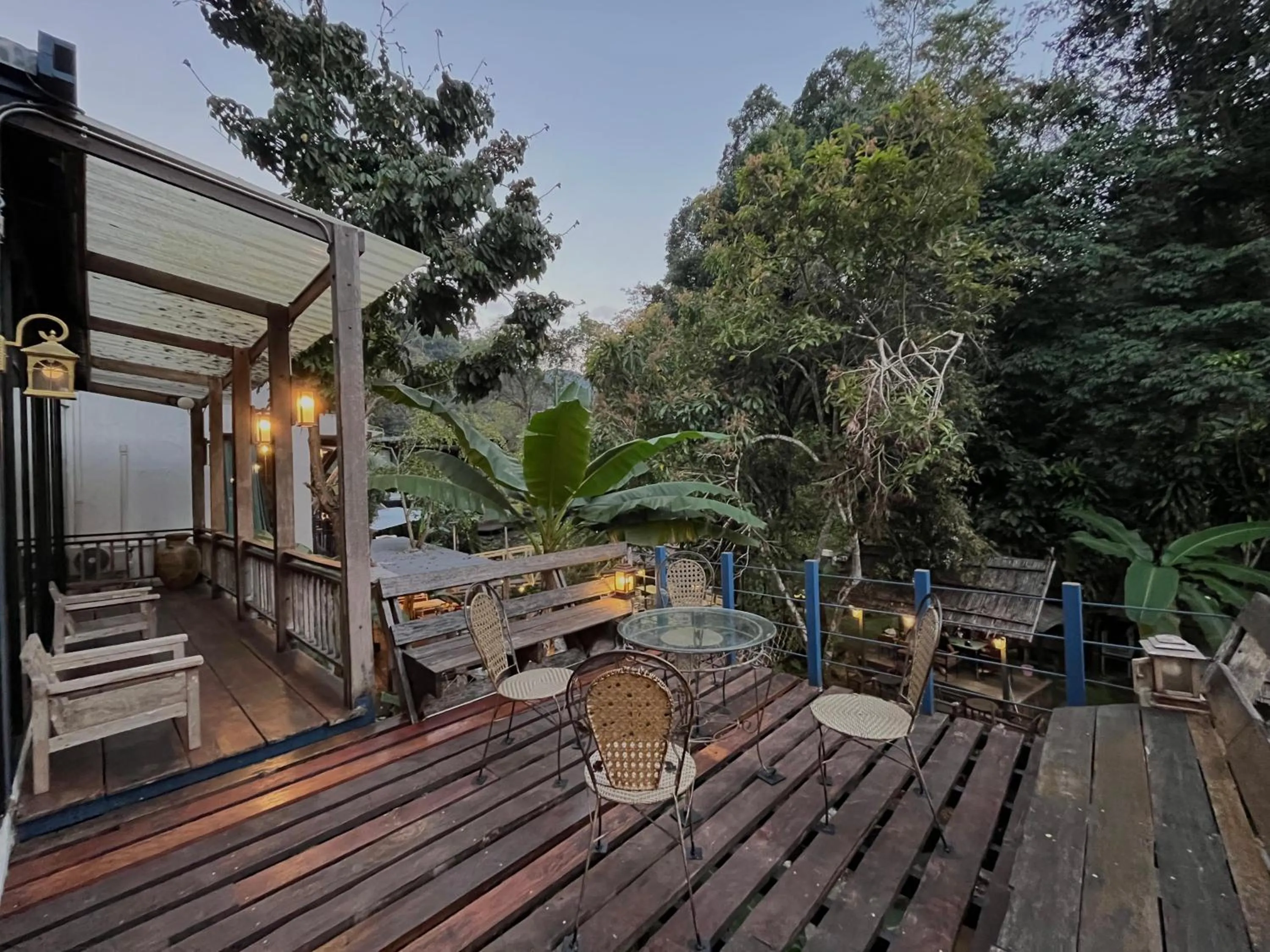 Balcony/Terrace in Voraman Hut