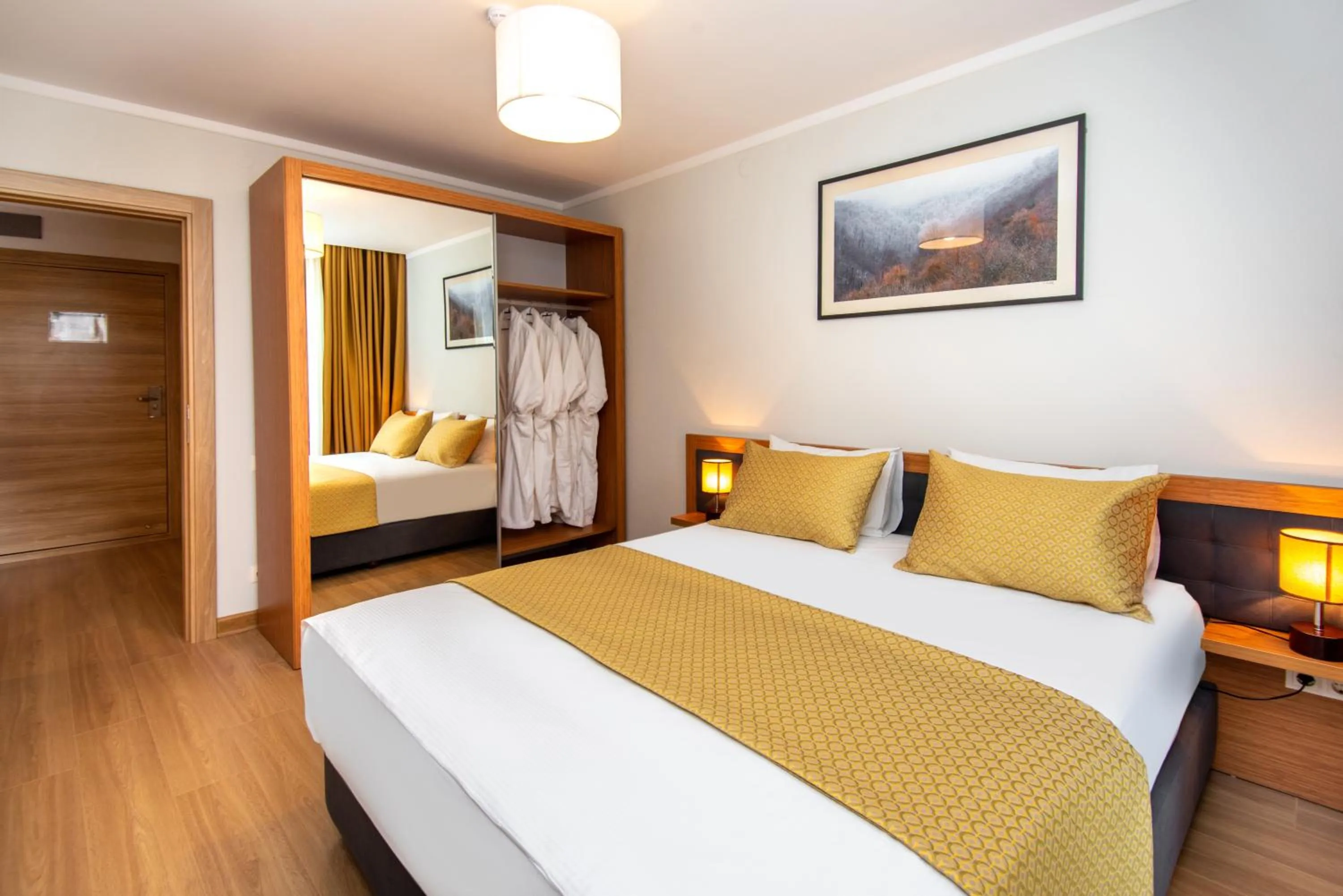 Bed in Orbi Palace Hotel Official