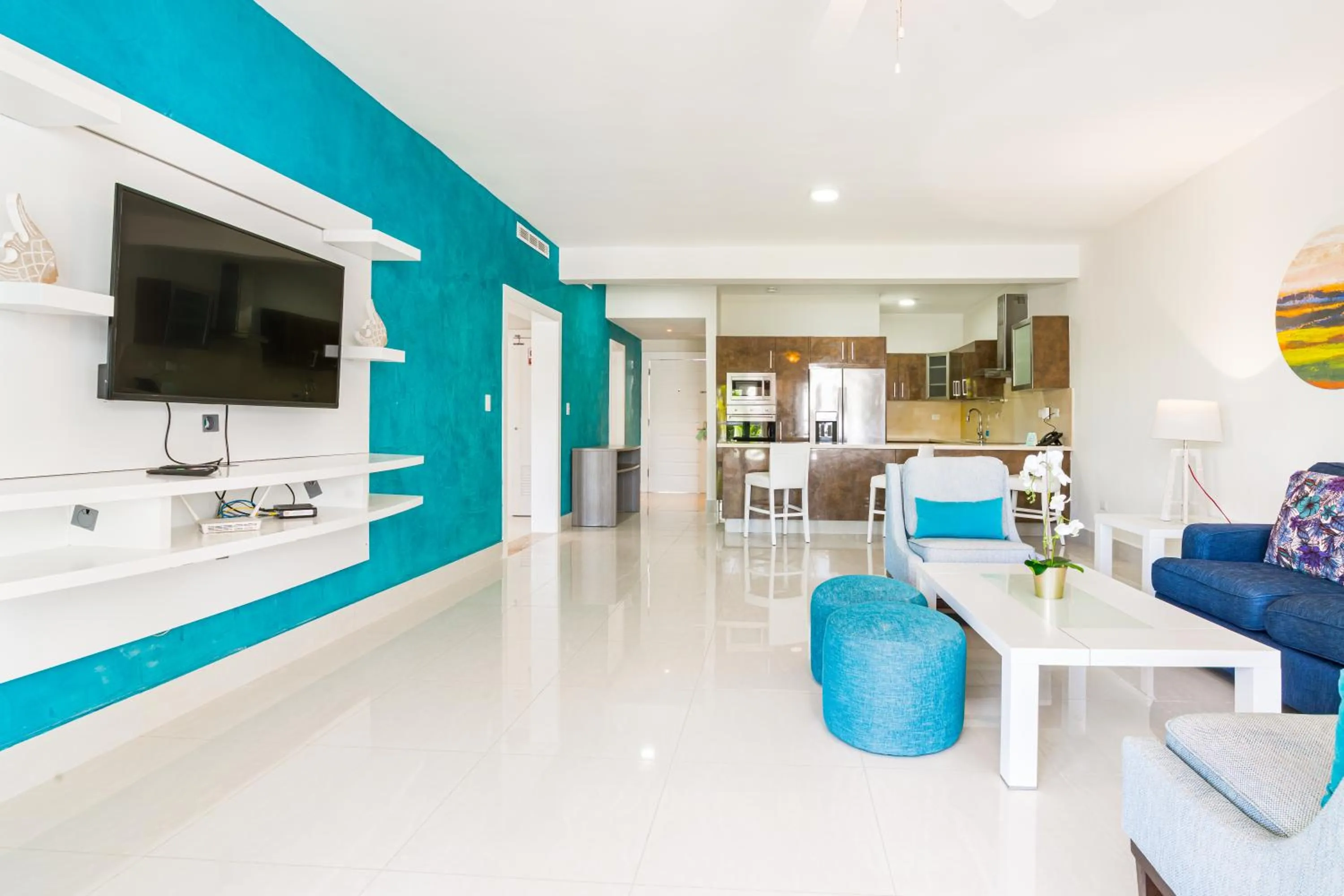 Living room in Bakour Punta Cana Suites