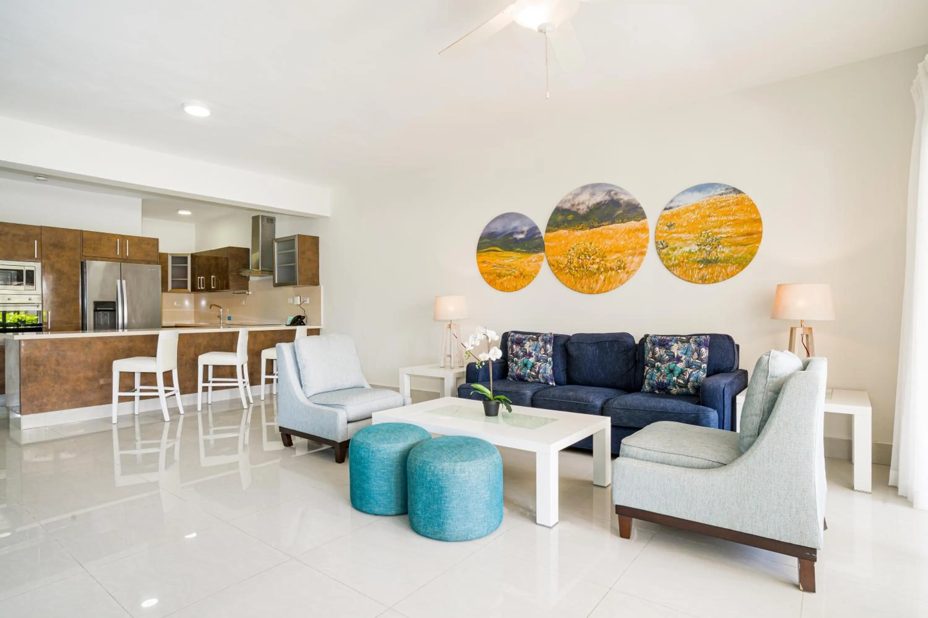 Seating area in Bakour Punta Cana Suites