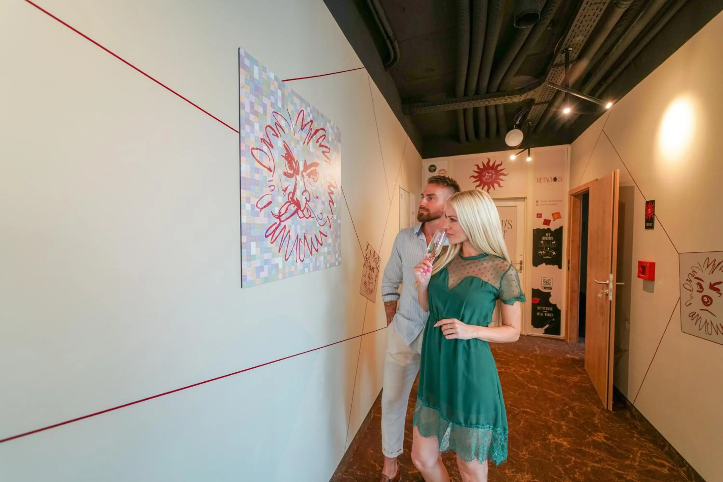 People in CHORS like a hotel - Capsule & NFT Boutique Hostel Bratislava - City Center