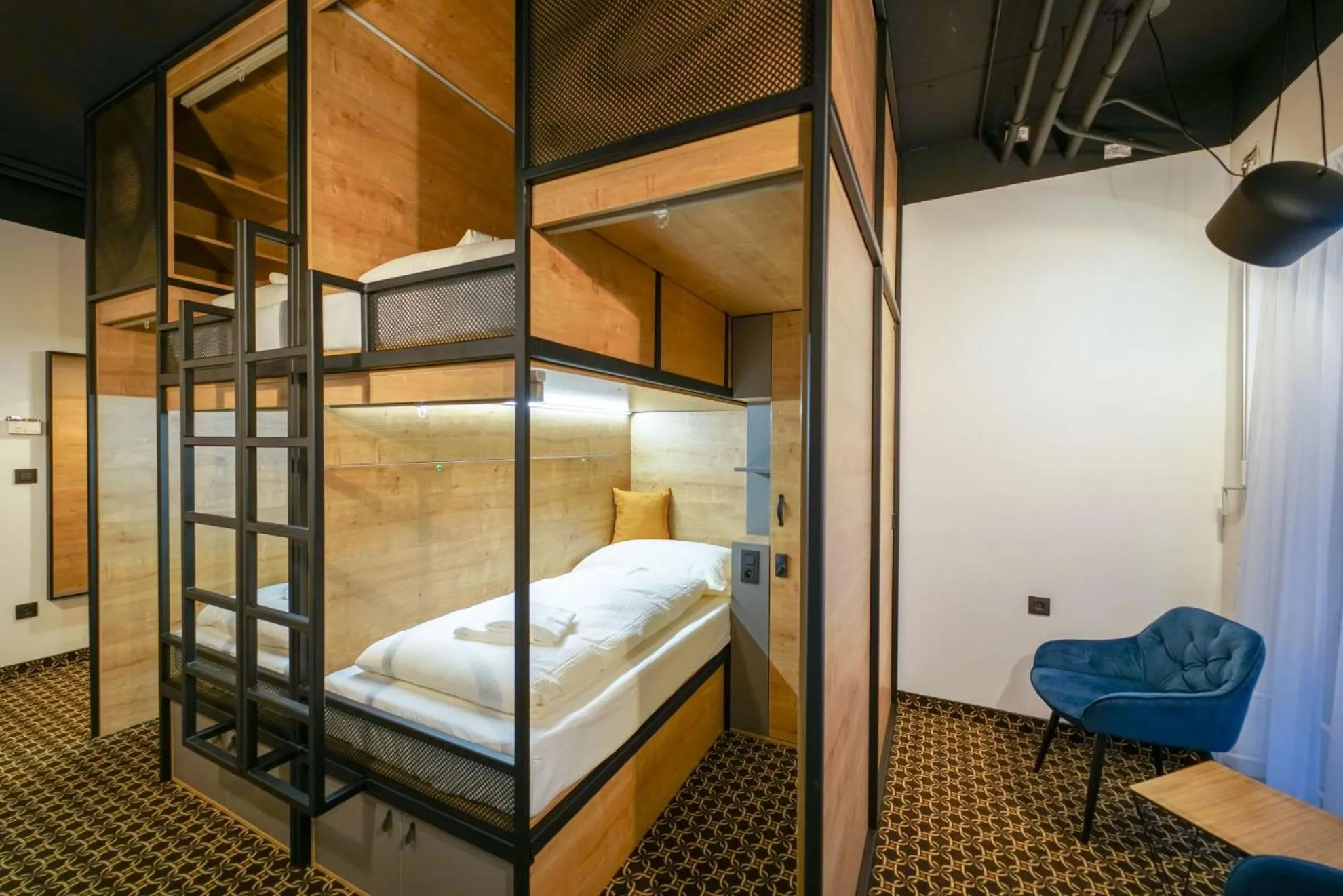 Photo of the whole room, Bed in CHORS like a hotel - Capsule & NFT Boutique Hostel Bratislava - City Center