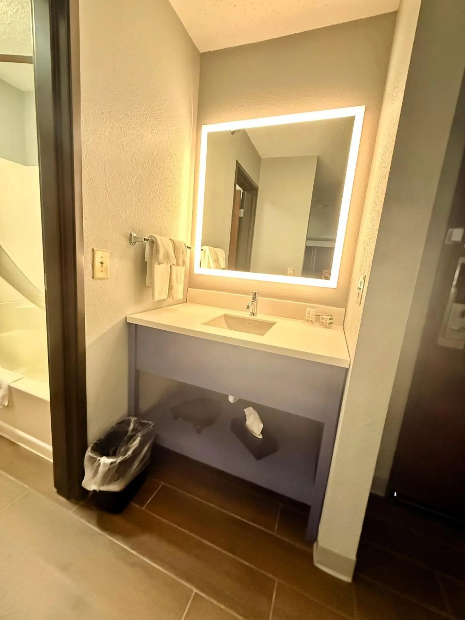 Bathroom in AmericInn by Wyndham Tofte Near Lake Superior