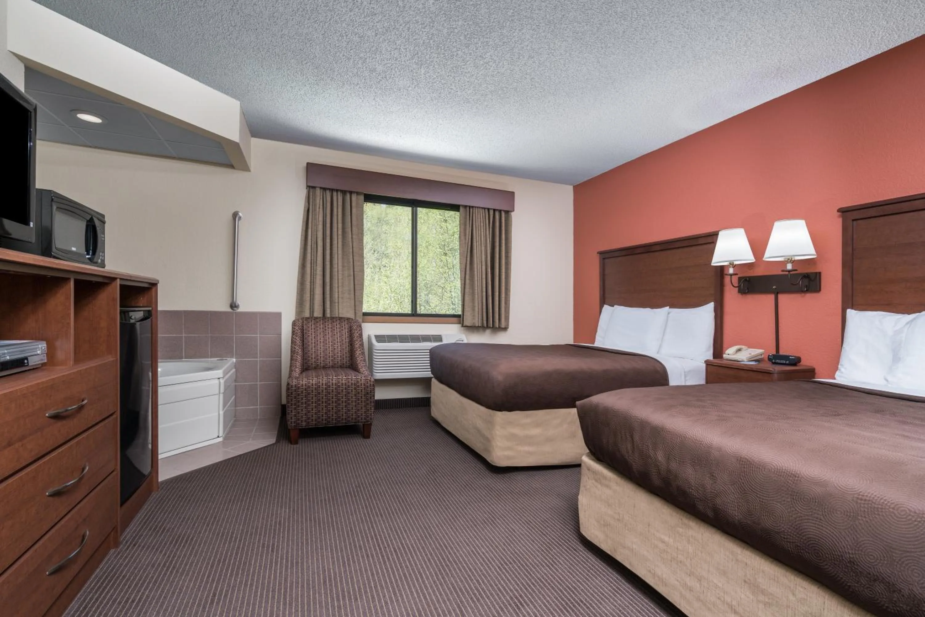 Bed in AmericInn by Wyndham Tofte Near Lake Superior
