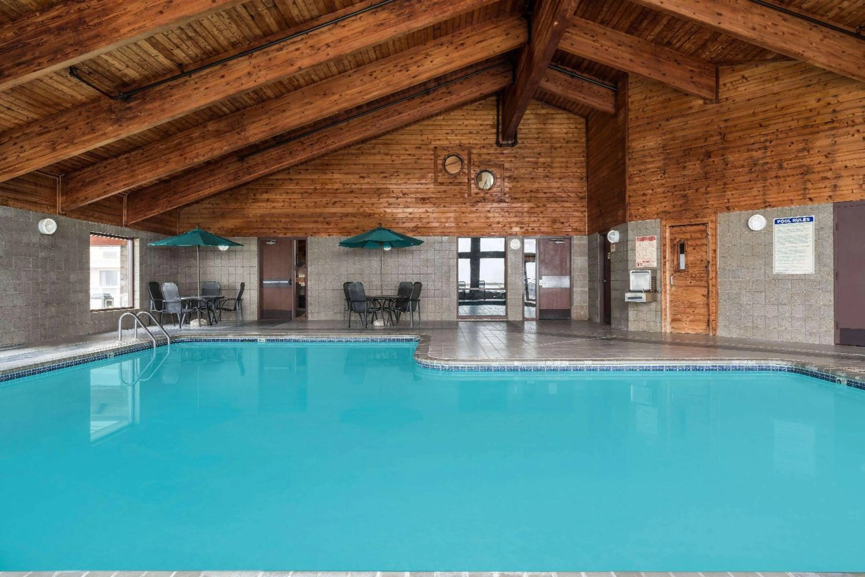 Pool view in AmericInn by Wyndham Tofte Near Lake Superior