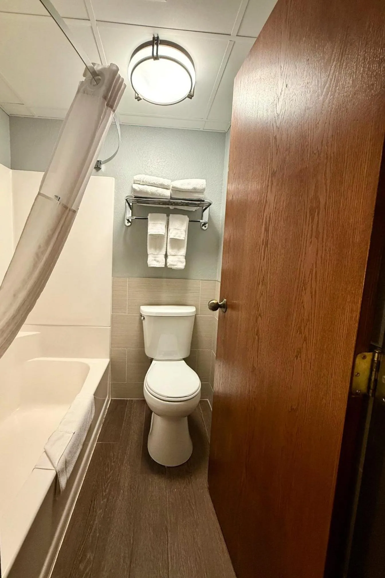 Bathroom in AmericInn by Wyndham Tofte Near Lake Superior