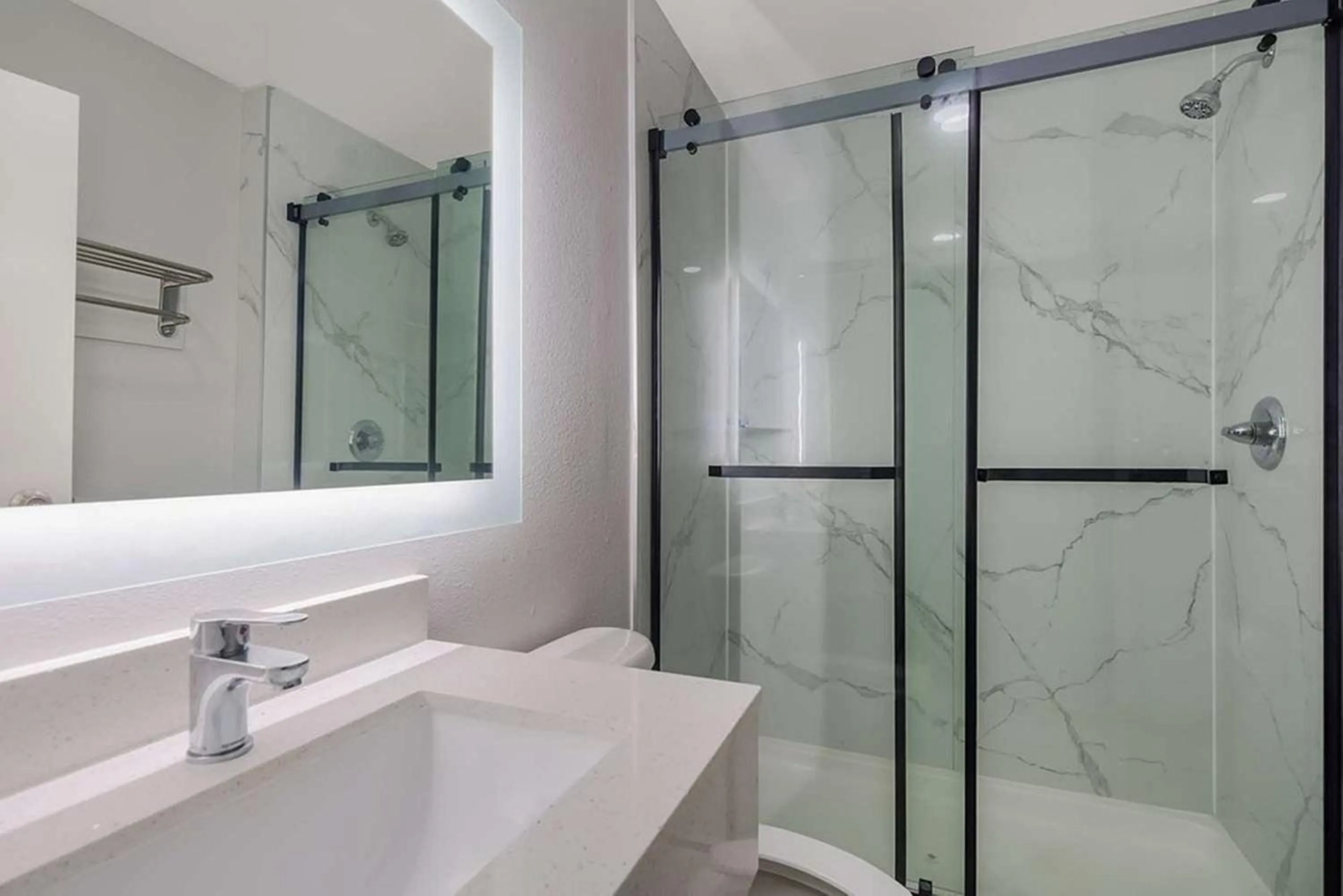 Bathroom in Americas Best Value Inn Lake Charles Interstate 210