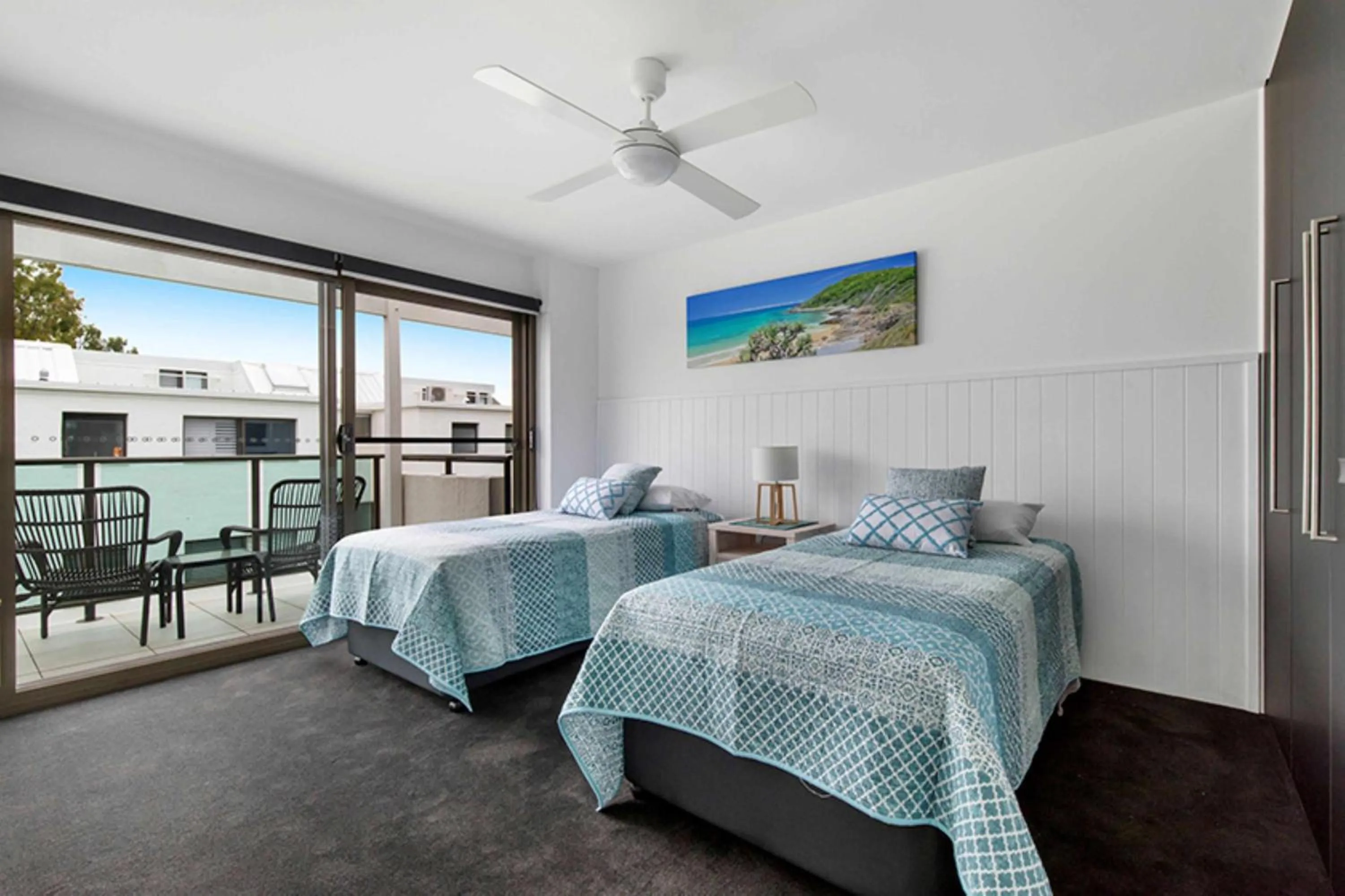 Balcony/Terrace, Bed in Sun Lagoon Resort