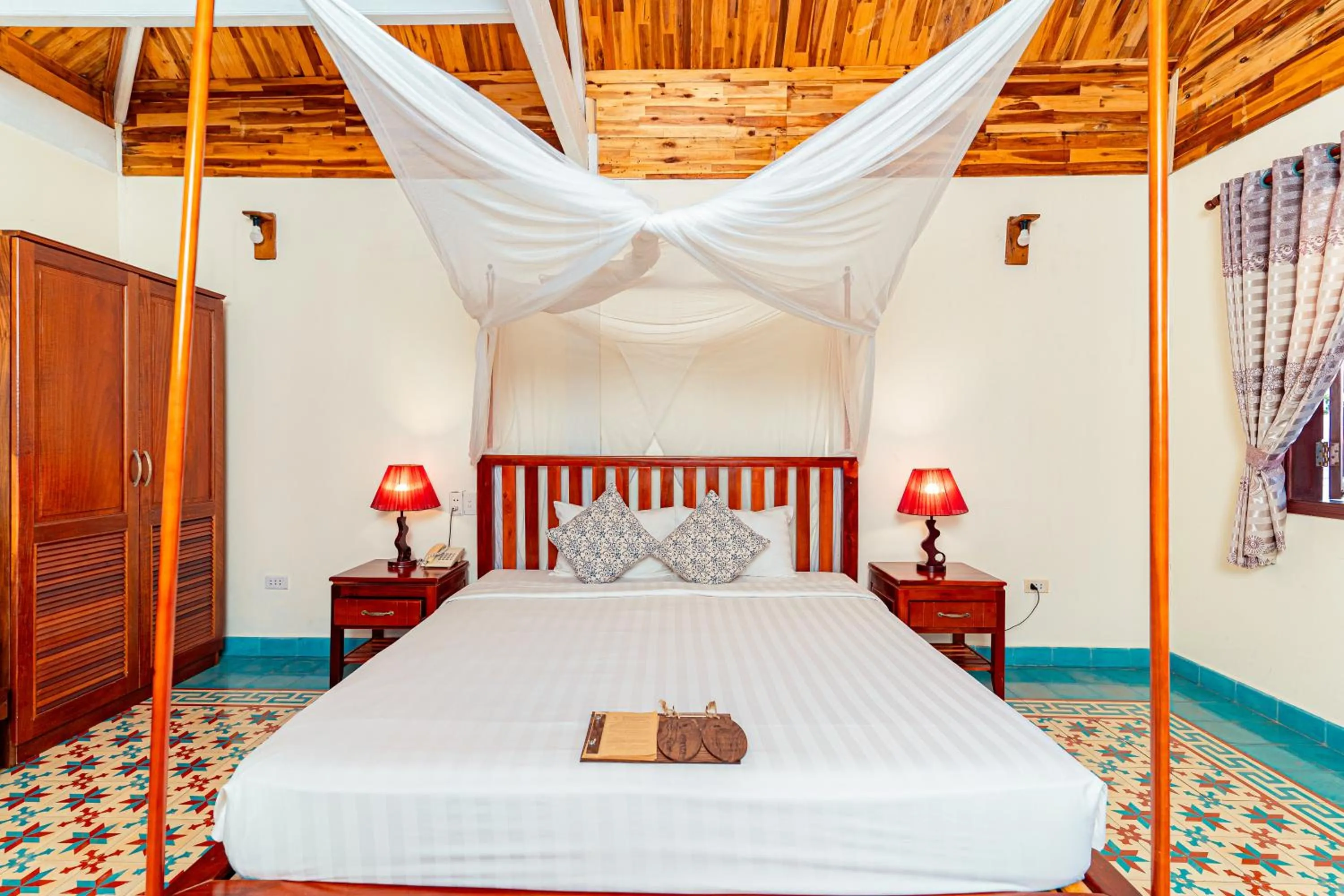Bedroom, Bed in Phu Quoc Eco Beach Resort