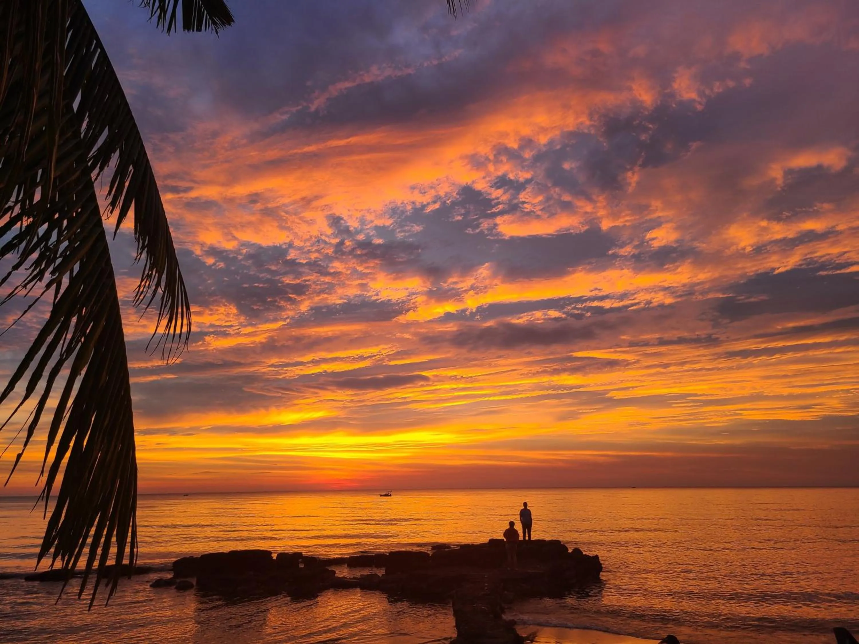 Sunset in Phu Quoc Eco Beach Resort