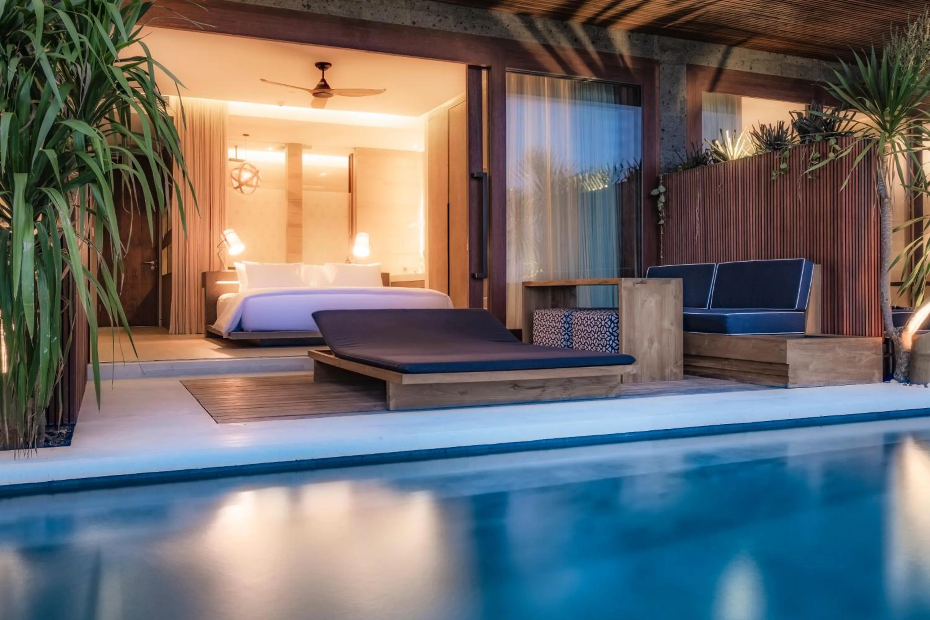 Property building, Bed in Hotel Komune and Beach Club Bali