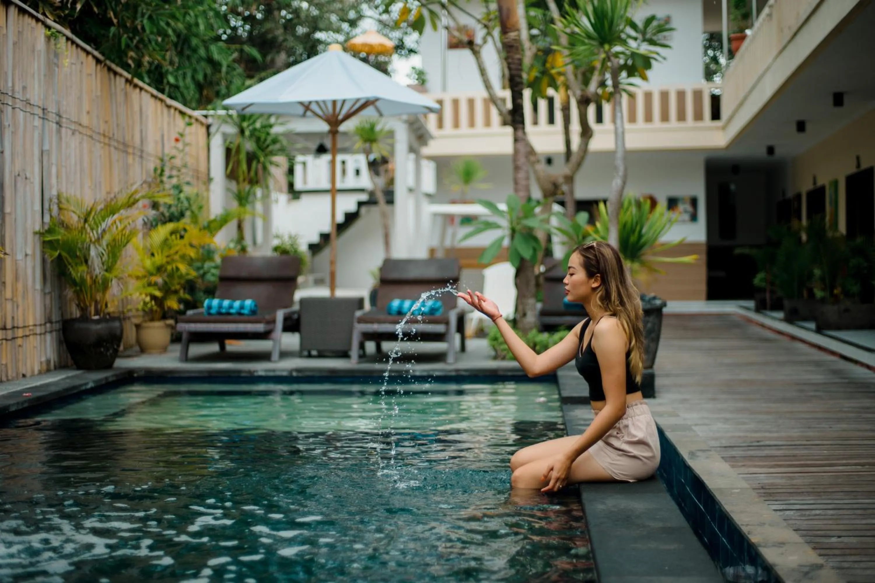 Swimming pool in The Canda Villa