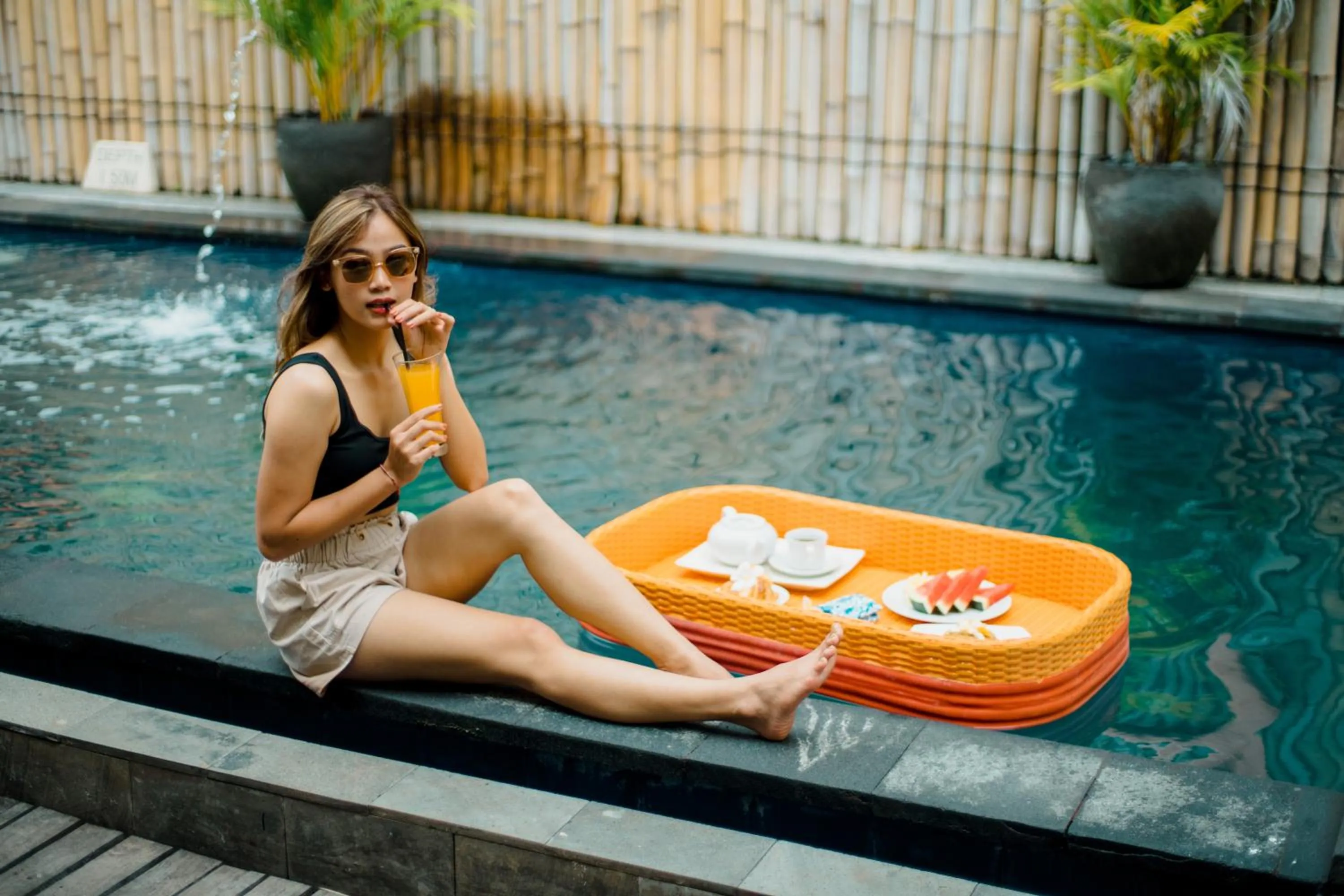 Swimming pool in The Canda Villa