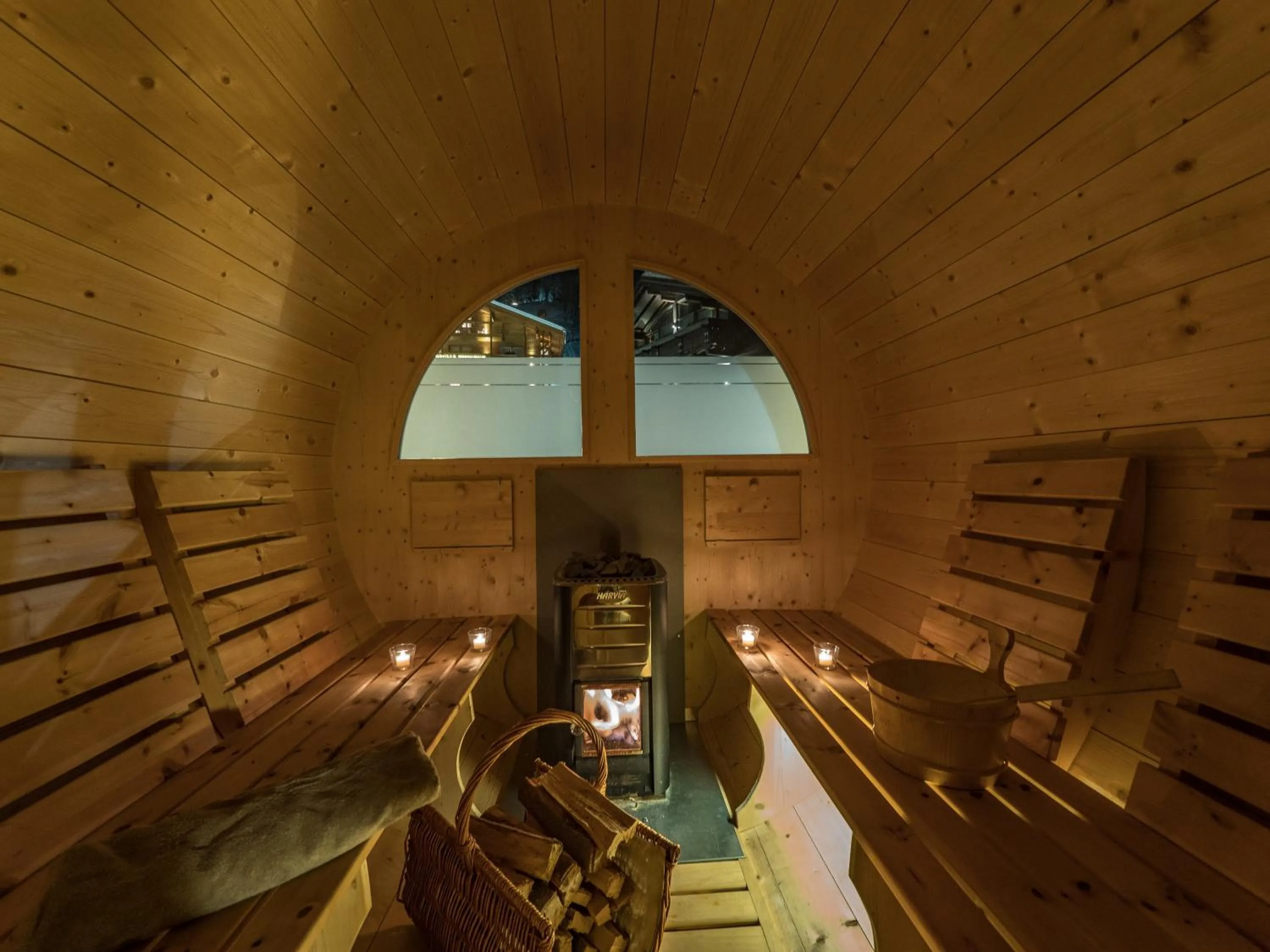 Sauna in Chalet Elisabeth dolomites alpin & charme