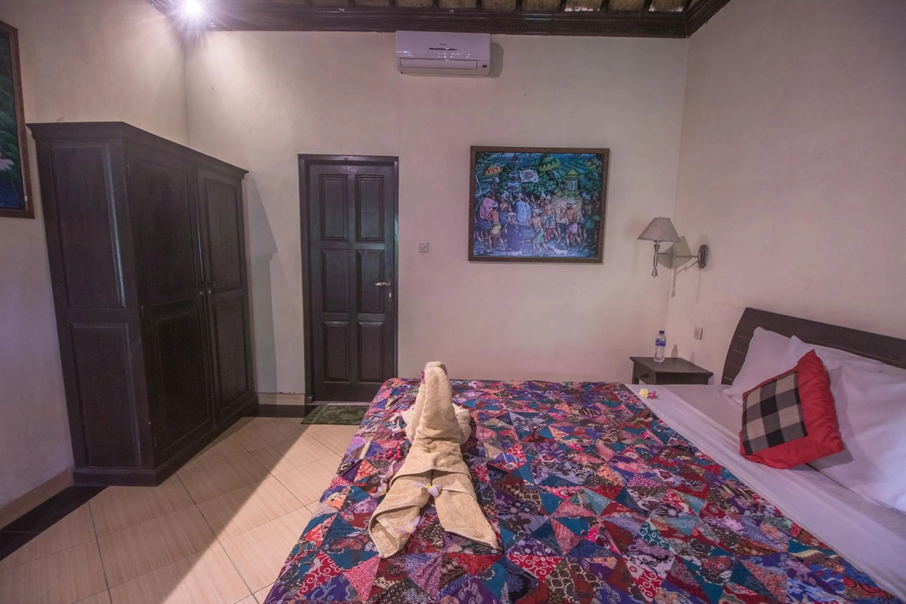 Bed in Trijaya Guest House Pemuteran