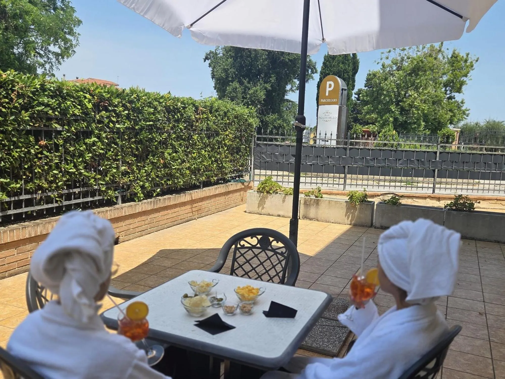Patio in Hotel Palazzo Bello