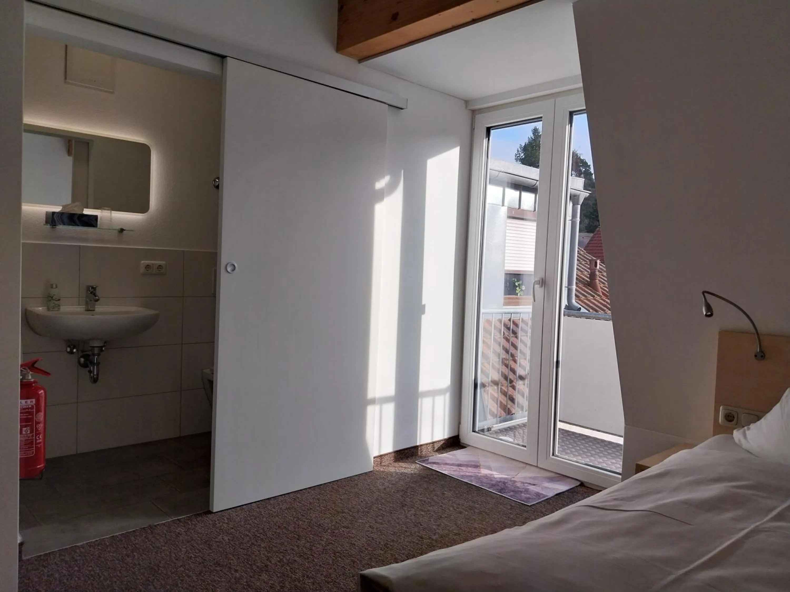 Bed in Gästehaus Langhammer