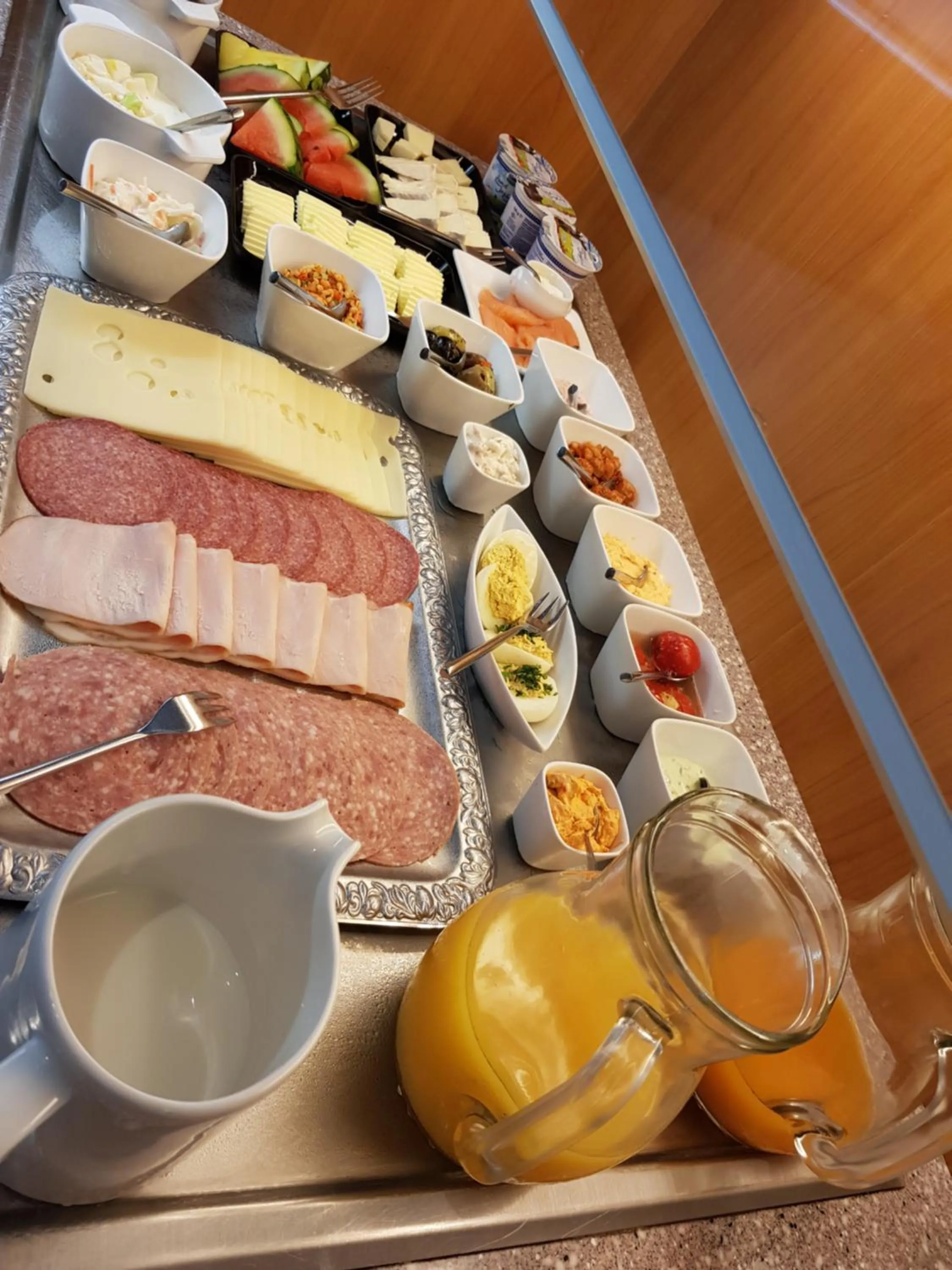 Buffet breakfast in Gästehaus Langhammer