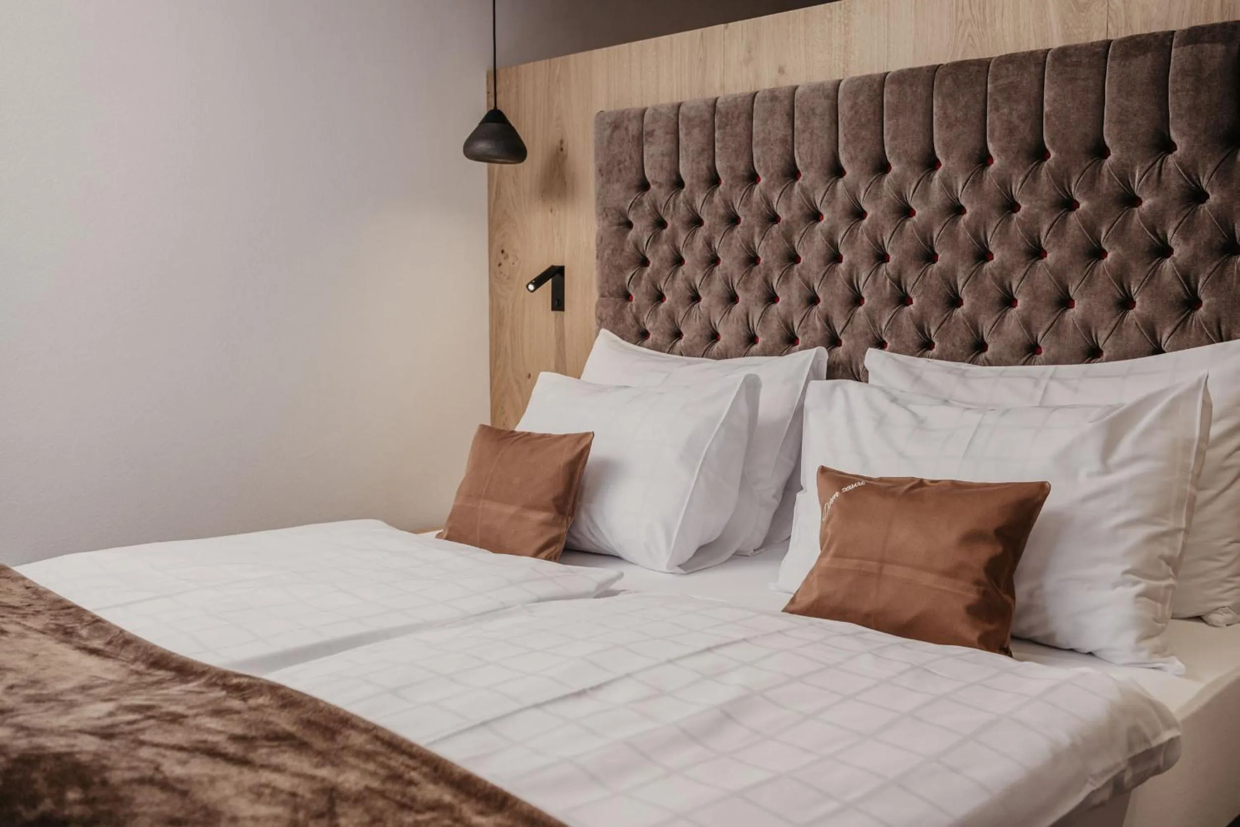 Bed in Freina Mountain Lifestyle Hotel