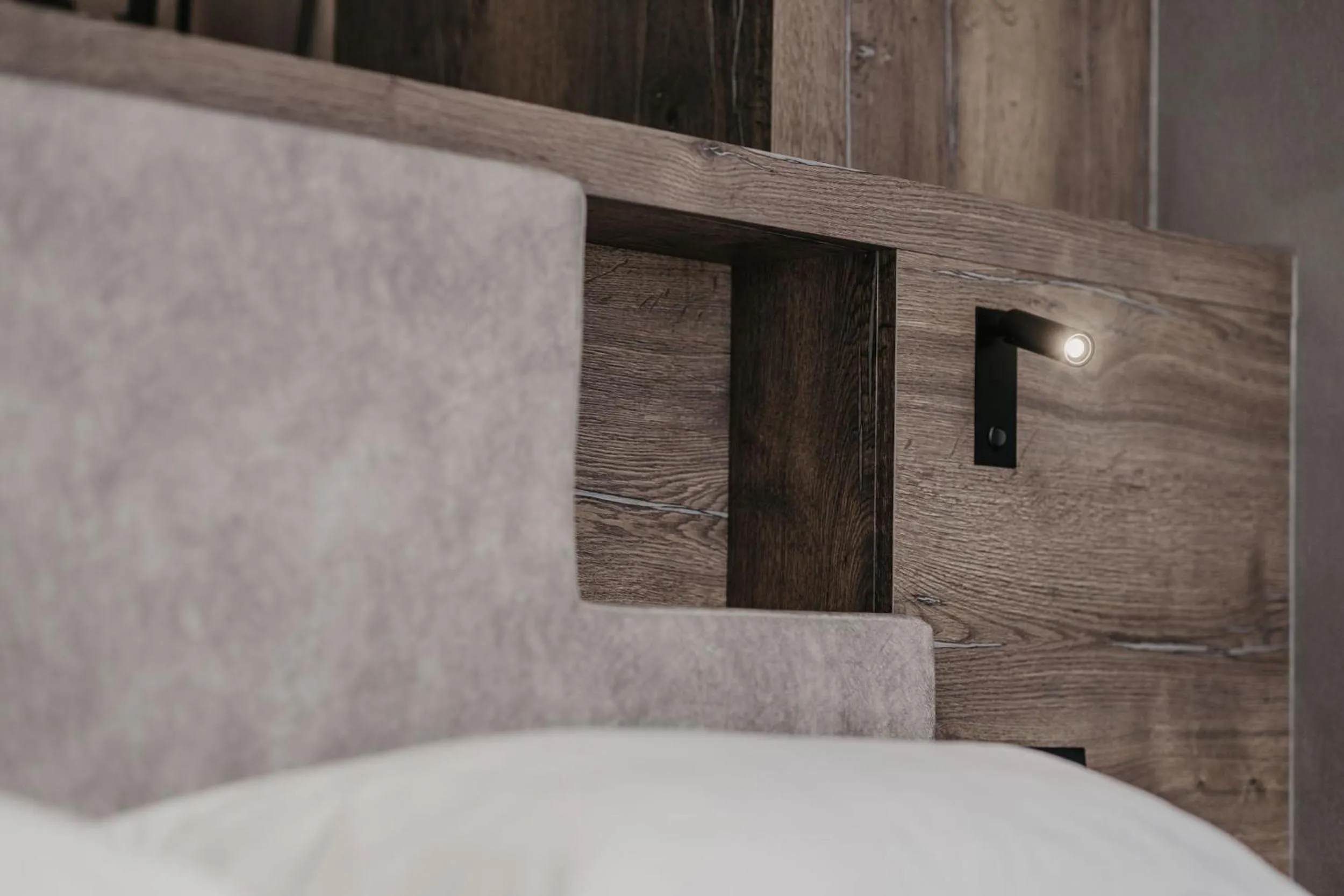 Bed in Freina Mountain Lifestyle Hotel