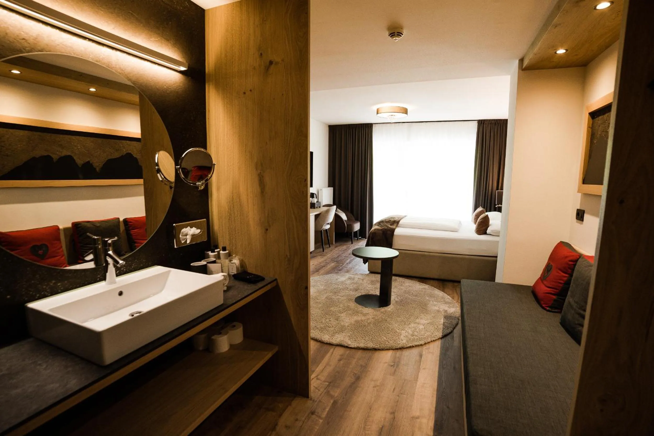 Bedroom in Freina Mountain Lifestyle Hotel