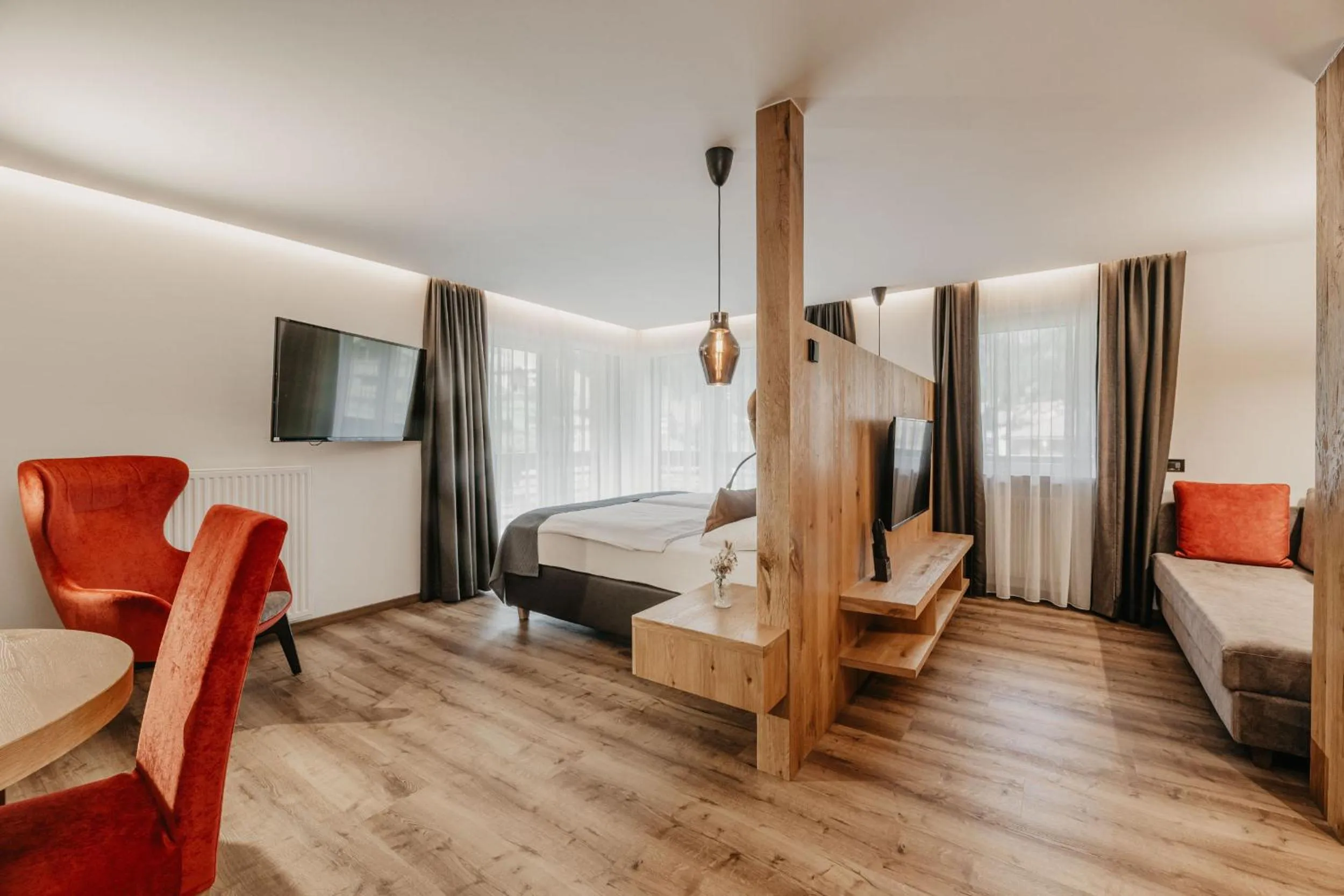 Bed in Freina Mountain Lifestyle Hotel