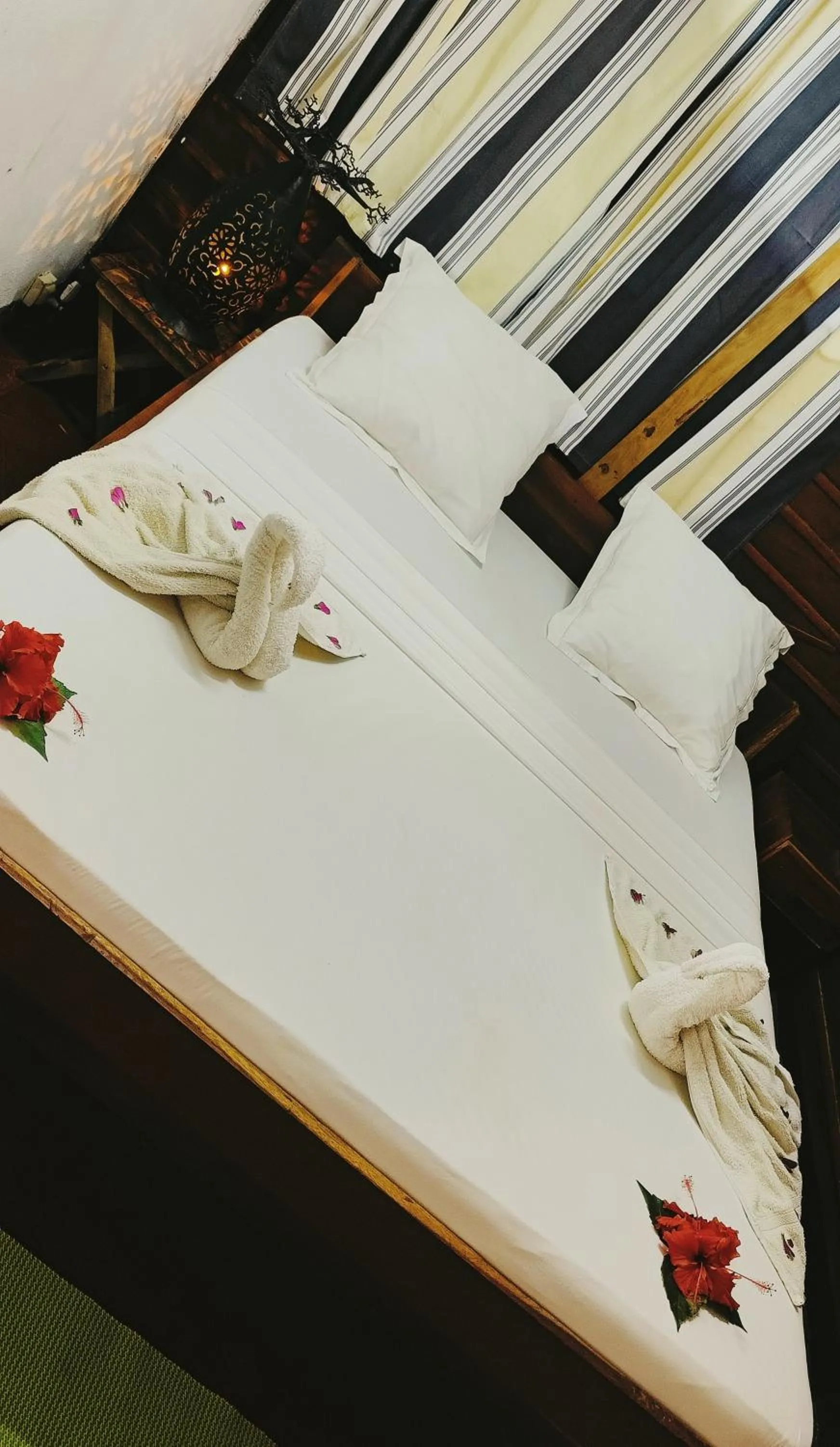 Bed in Bungalows des tropiques