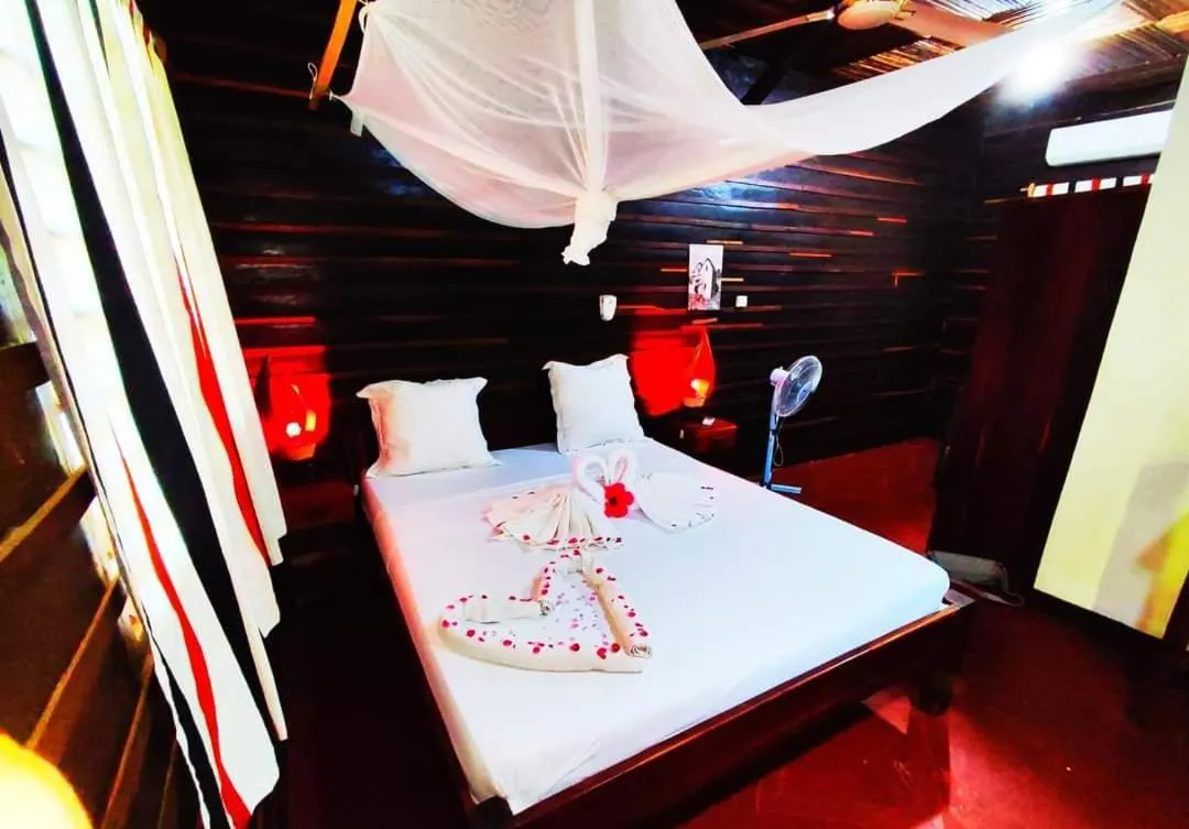 Bed in Bungalows des tropiques