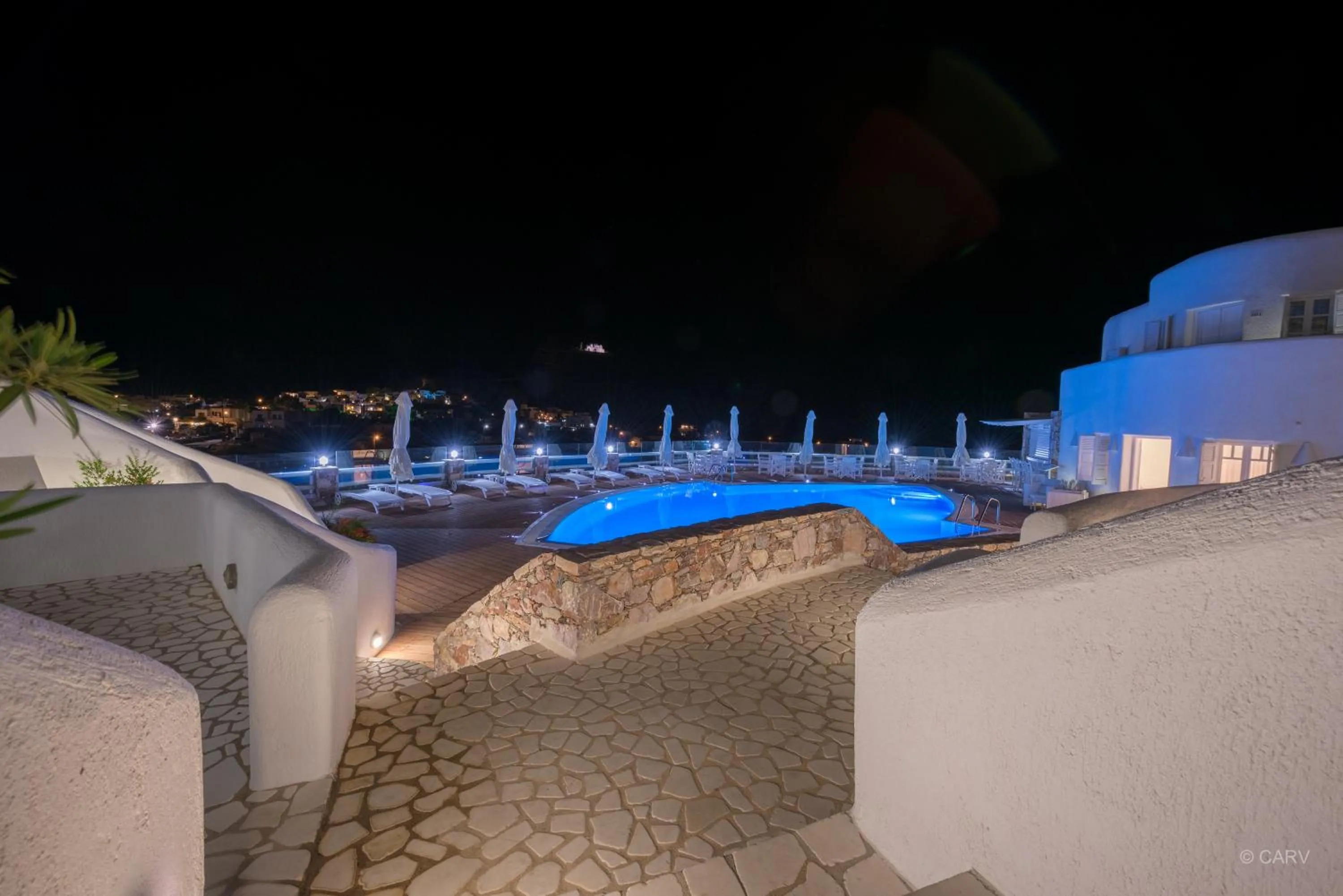 Patio in Aspalathras White Hotel