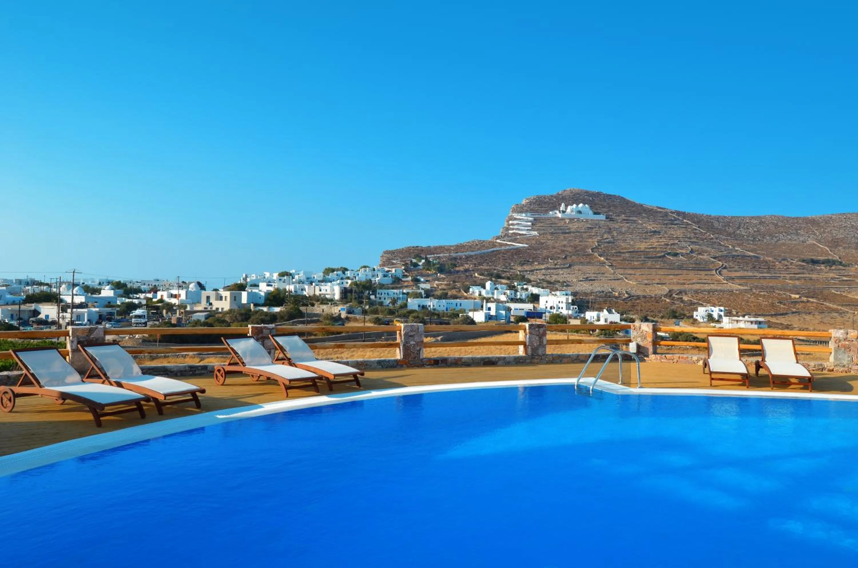 City view in Aspalathras White Hotel