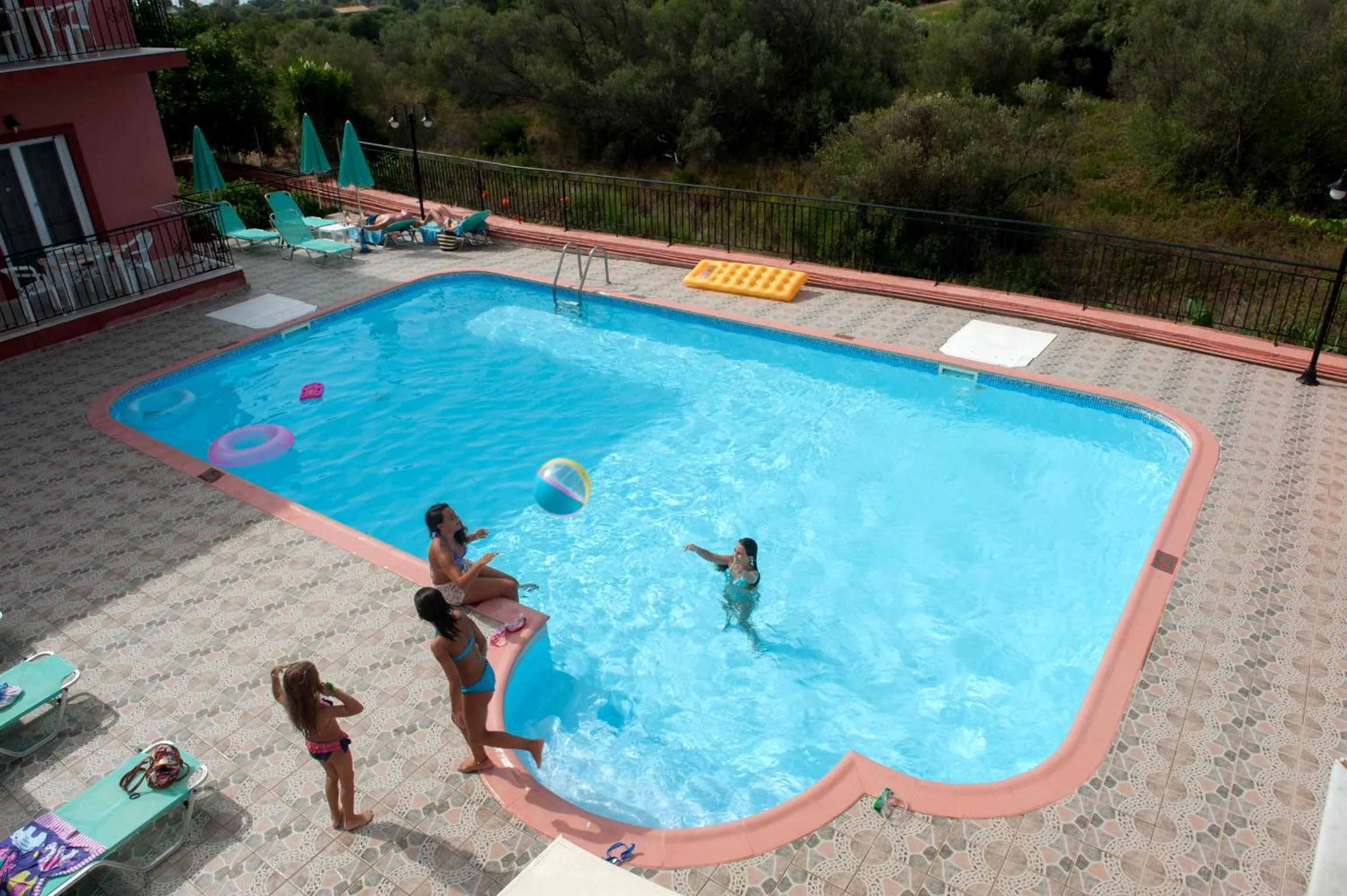 Pool view in Paradise Studios