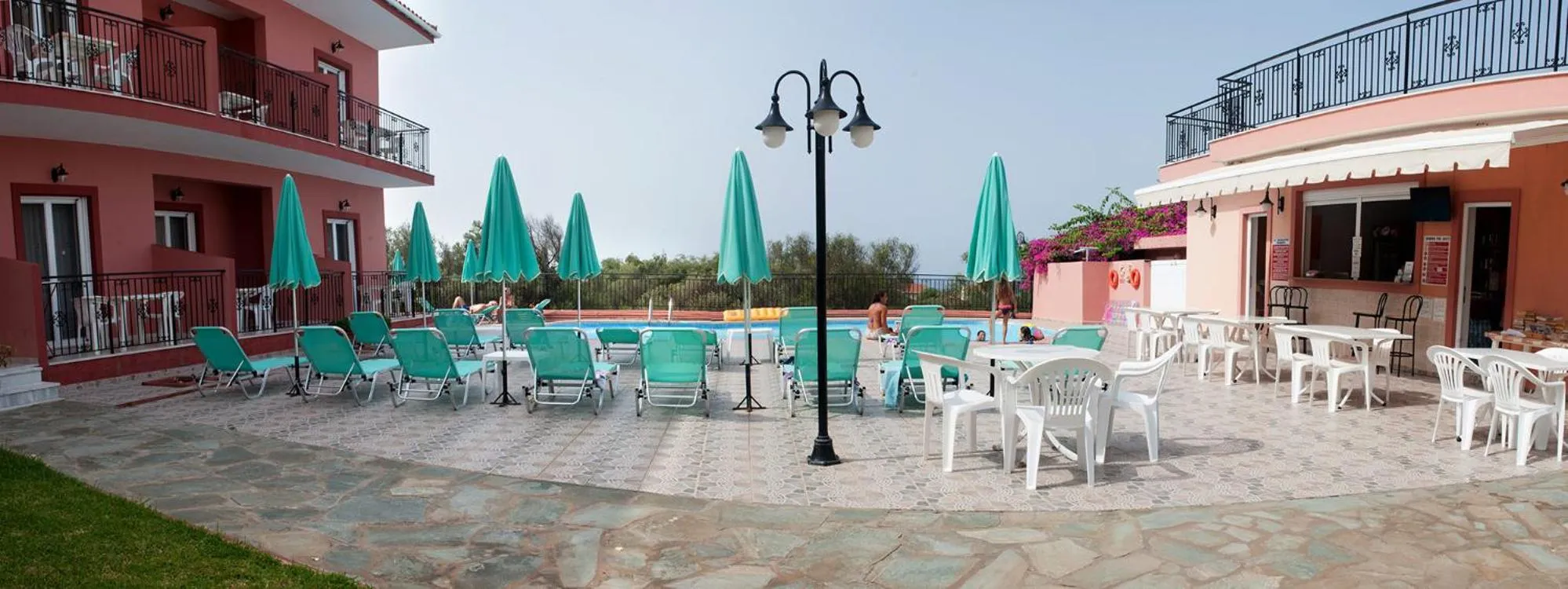 Pool view in Paradise Studios