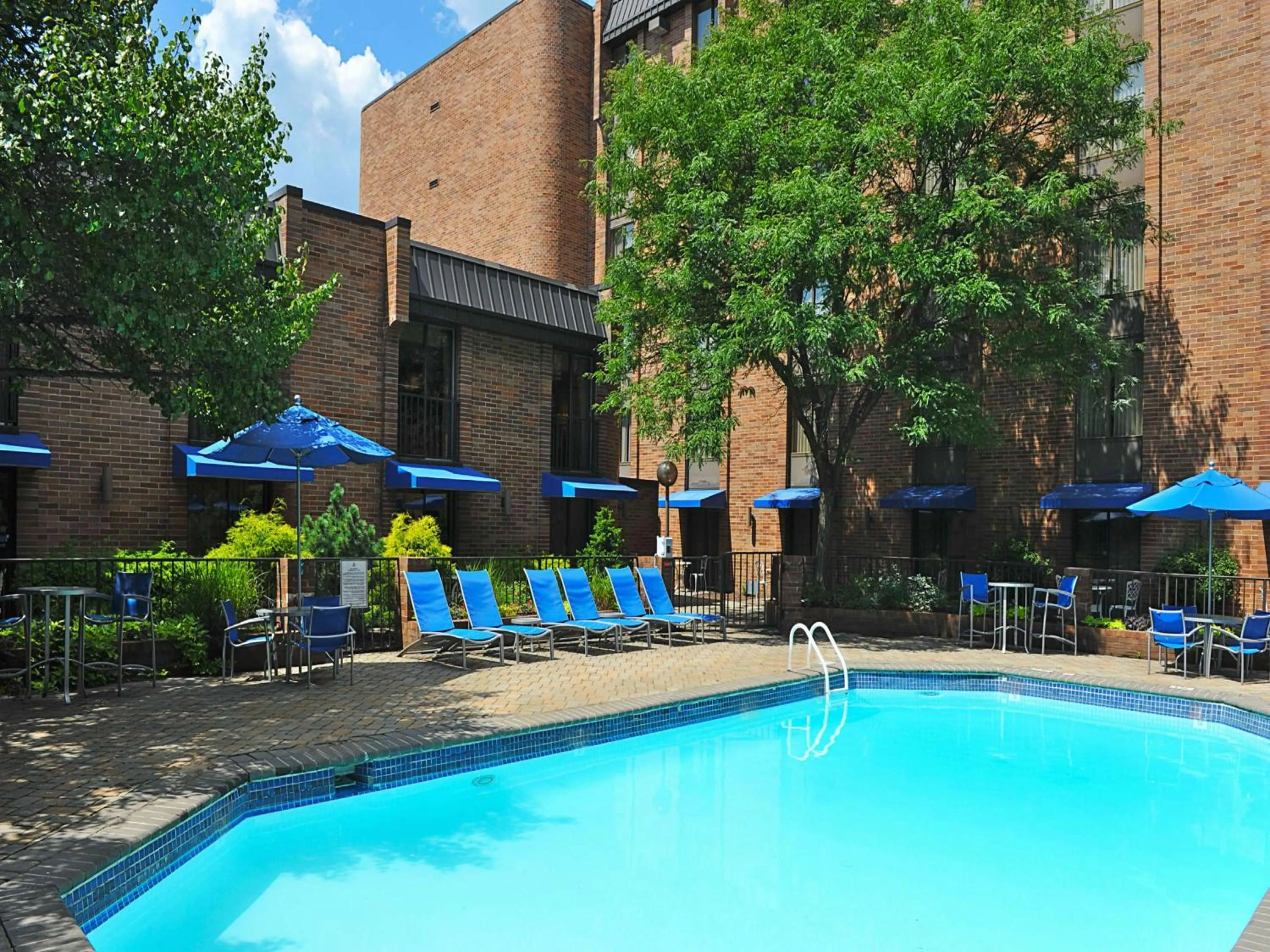 Pool view in Hilton Parsippany