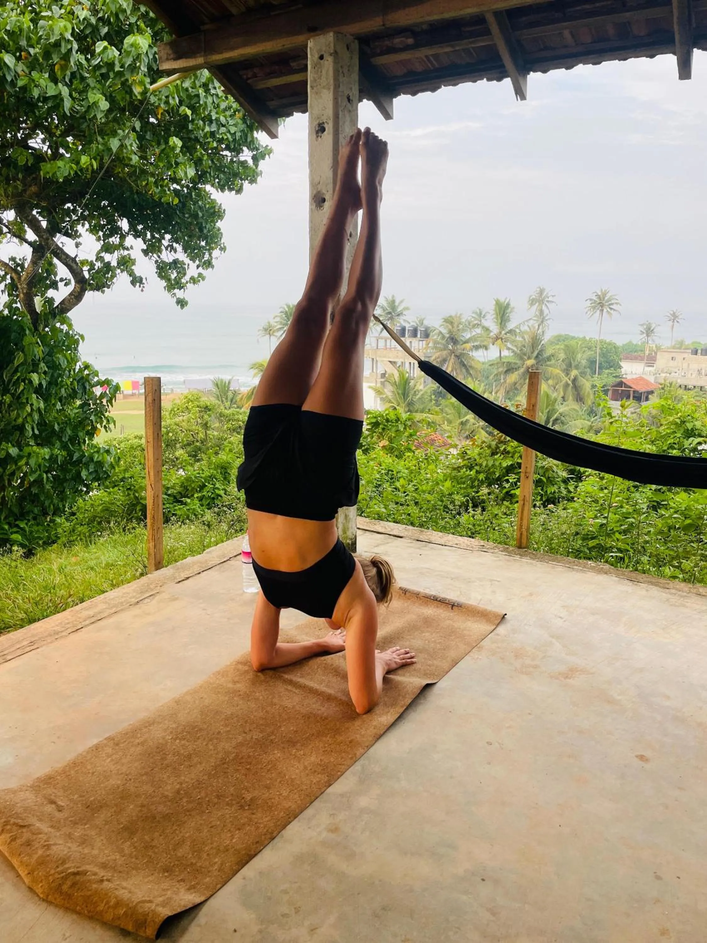 People in Sky Mountain Café with seaview