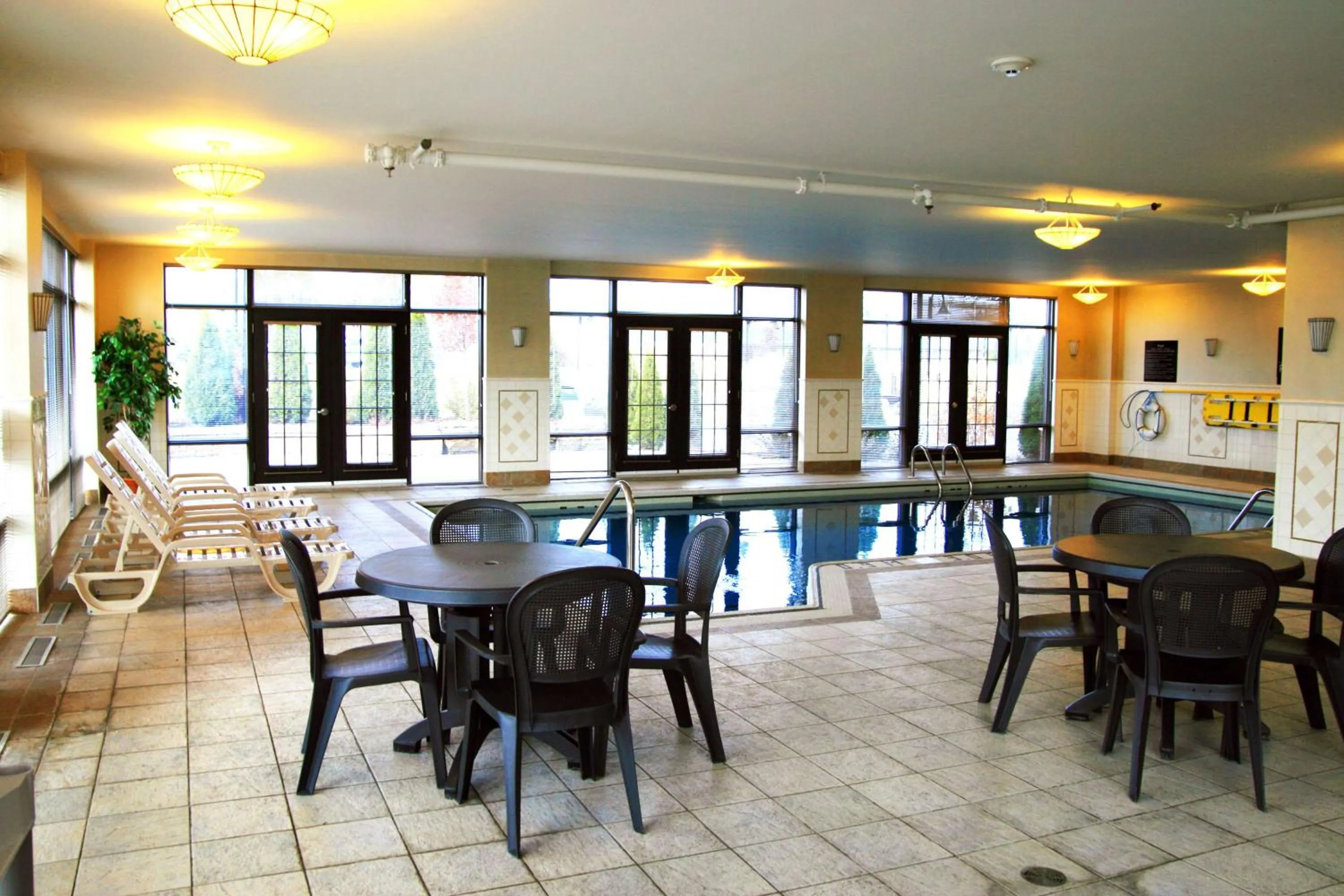 Pool view in Hampton Inn & Suites Laval