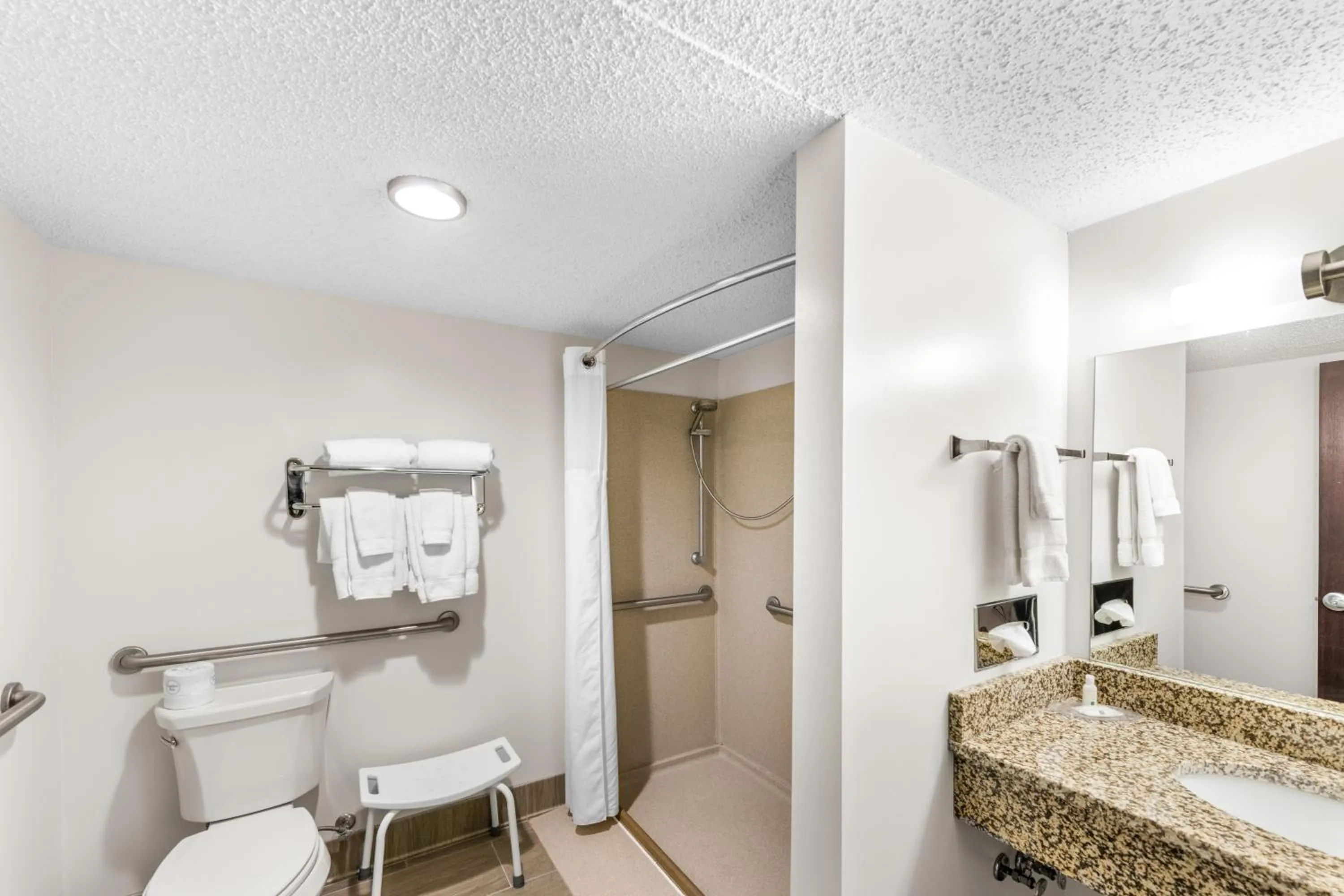 Shower in Ramada by Wyndham Columbus Hotel & Conference Center