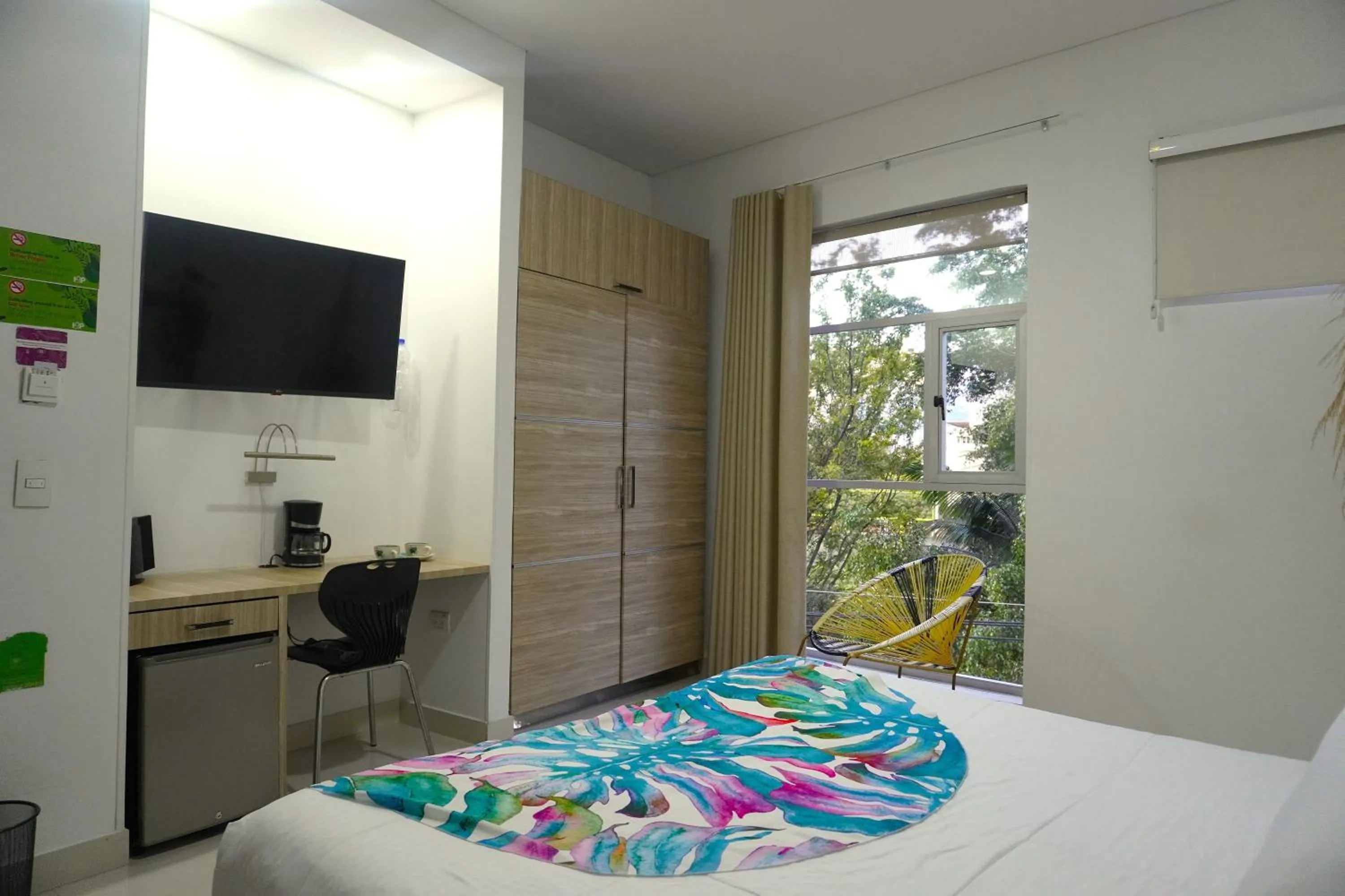 Bed in Hotel Bolivariana Plaza Medellin