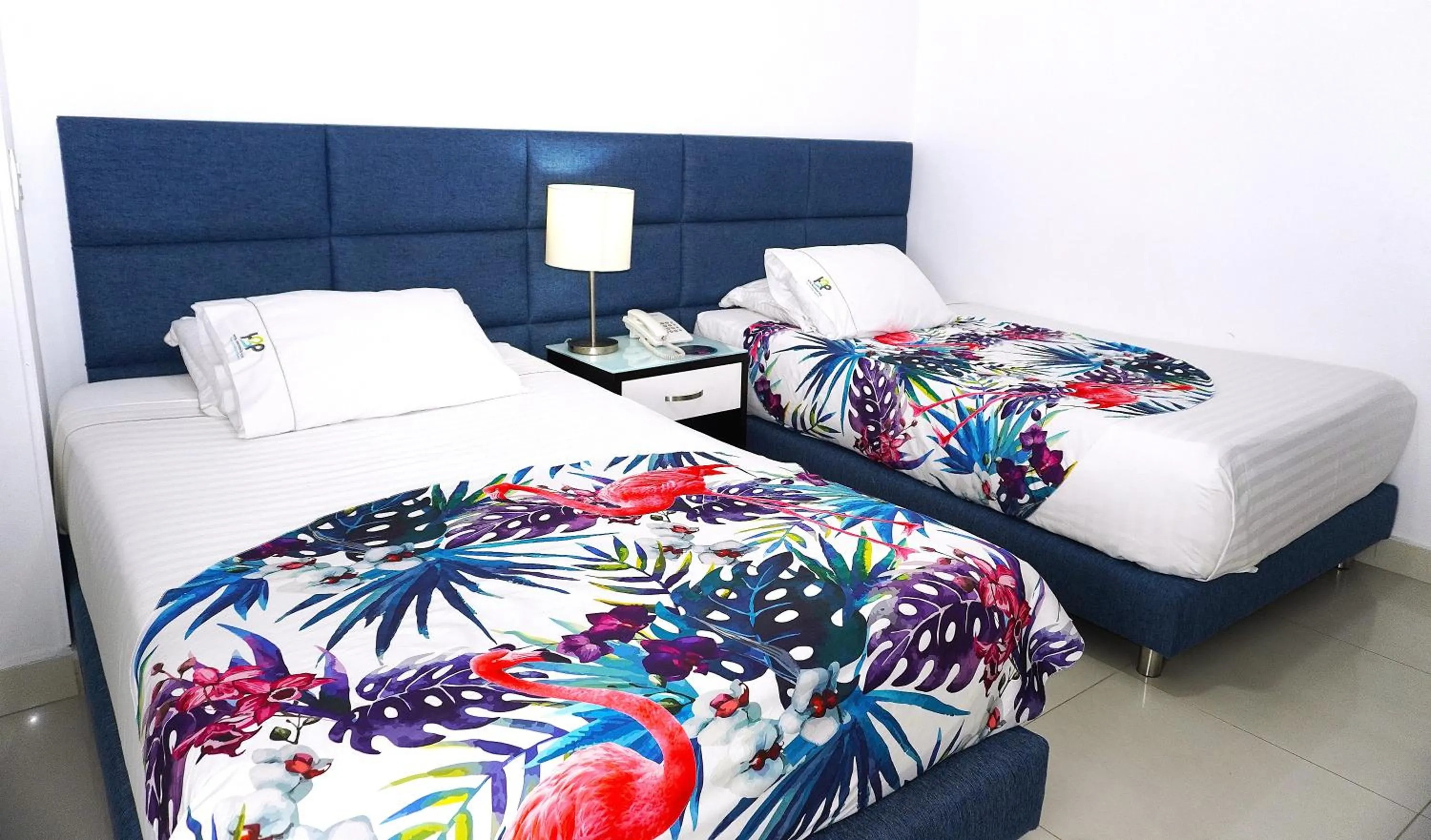 Bed in Hotel Bolivariana Plaza Medellin