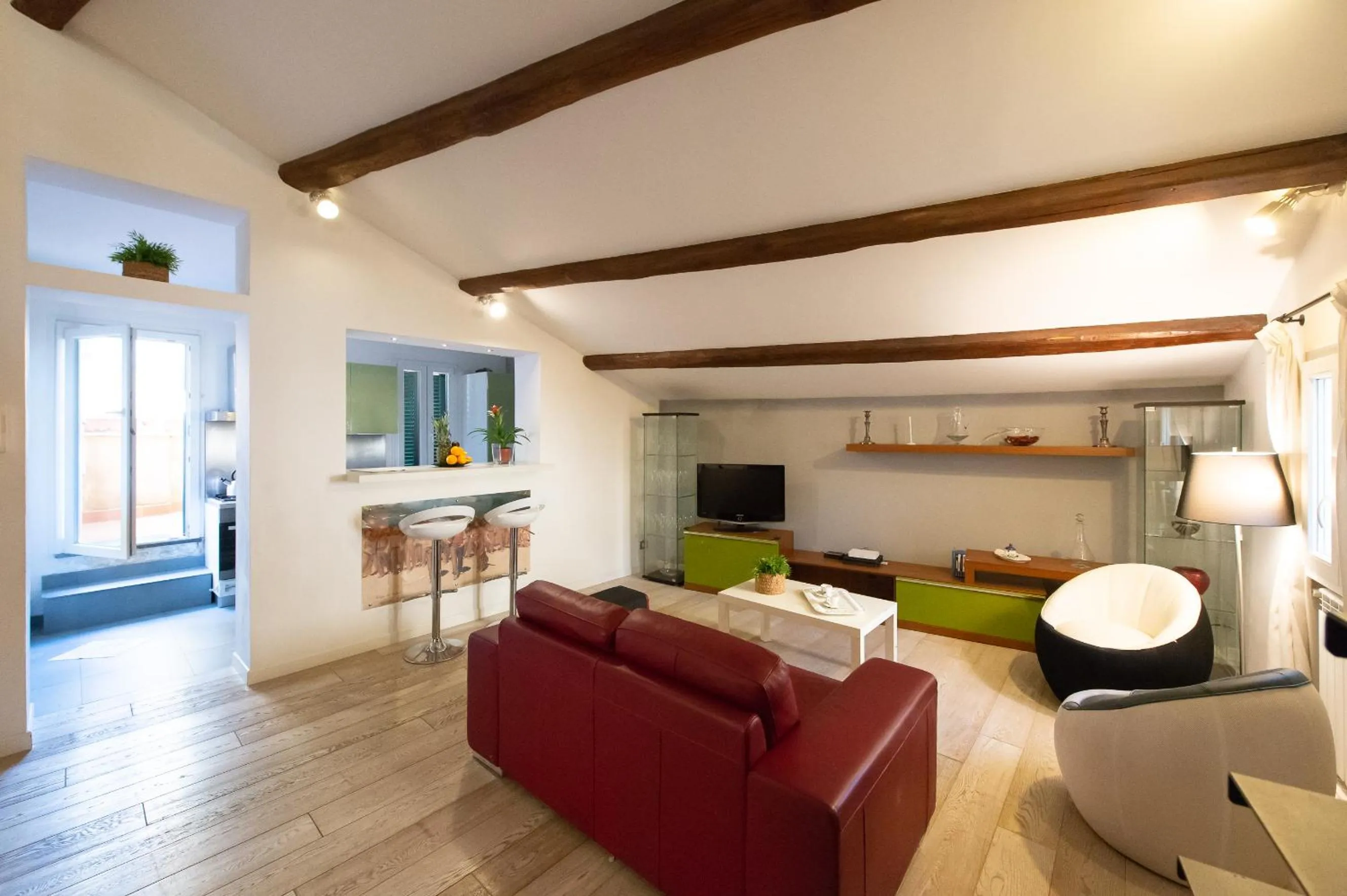 Living room in CasaJusta Trastevere