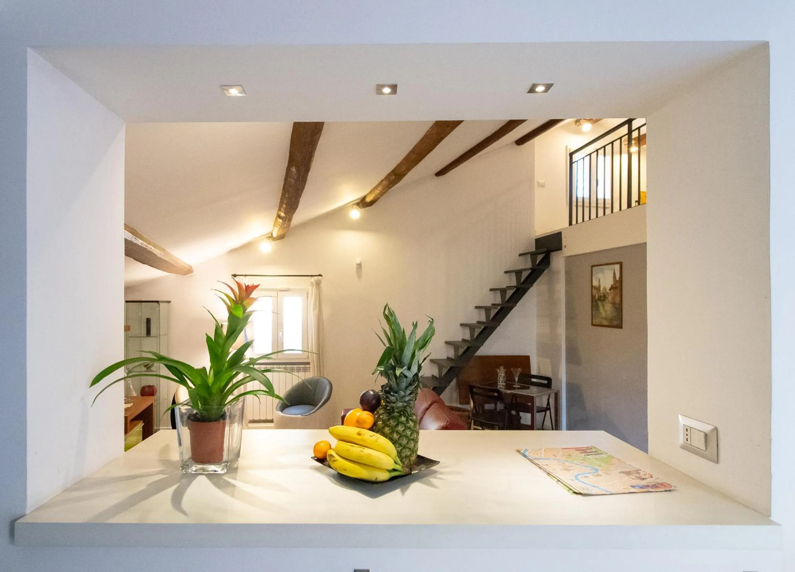 Living room in CasaJusta Trastevere