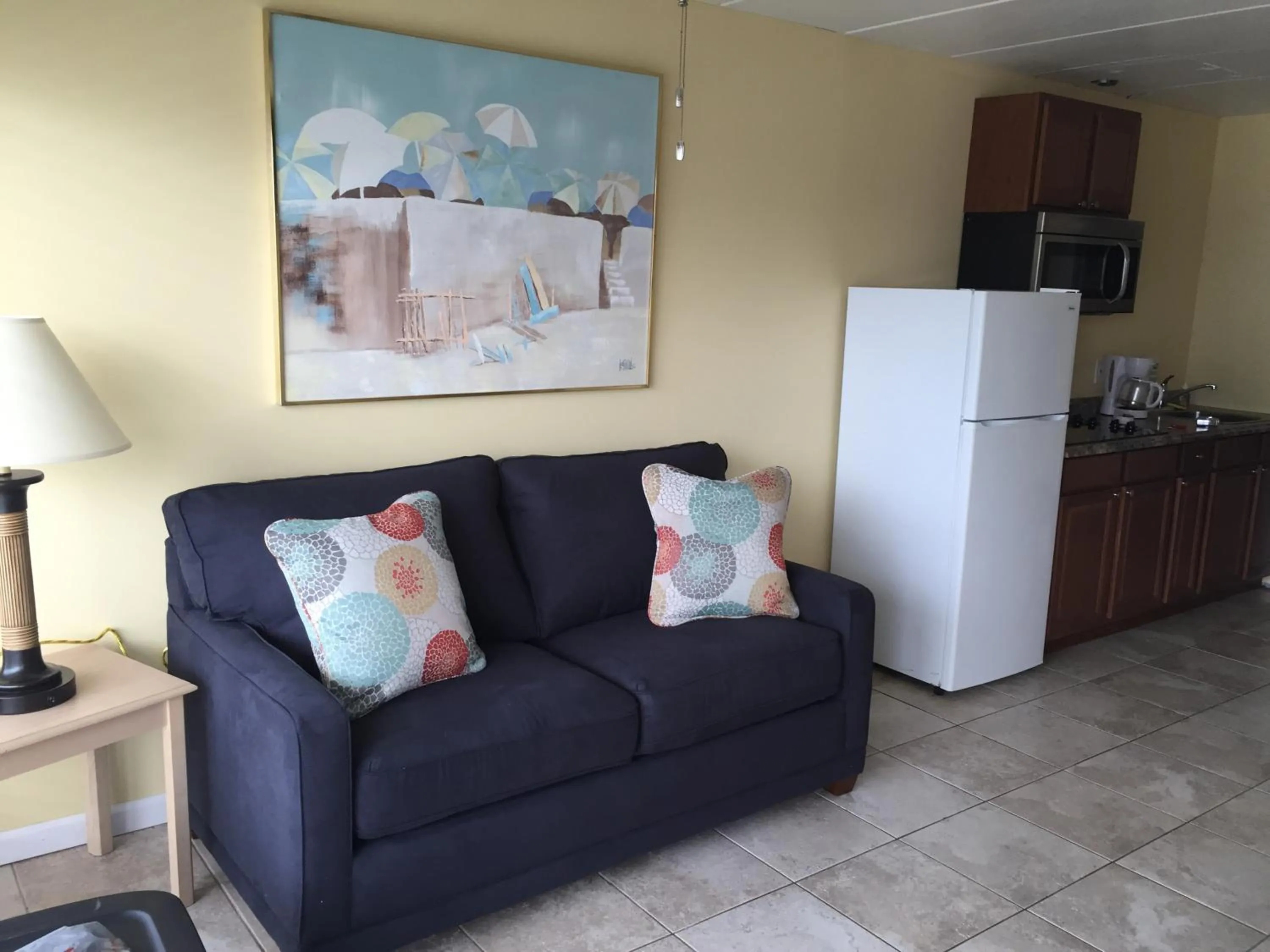 Seating area in Sandy Shores Resort