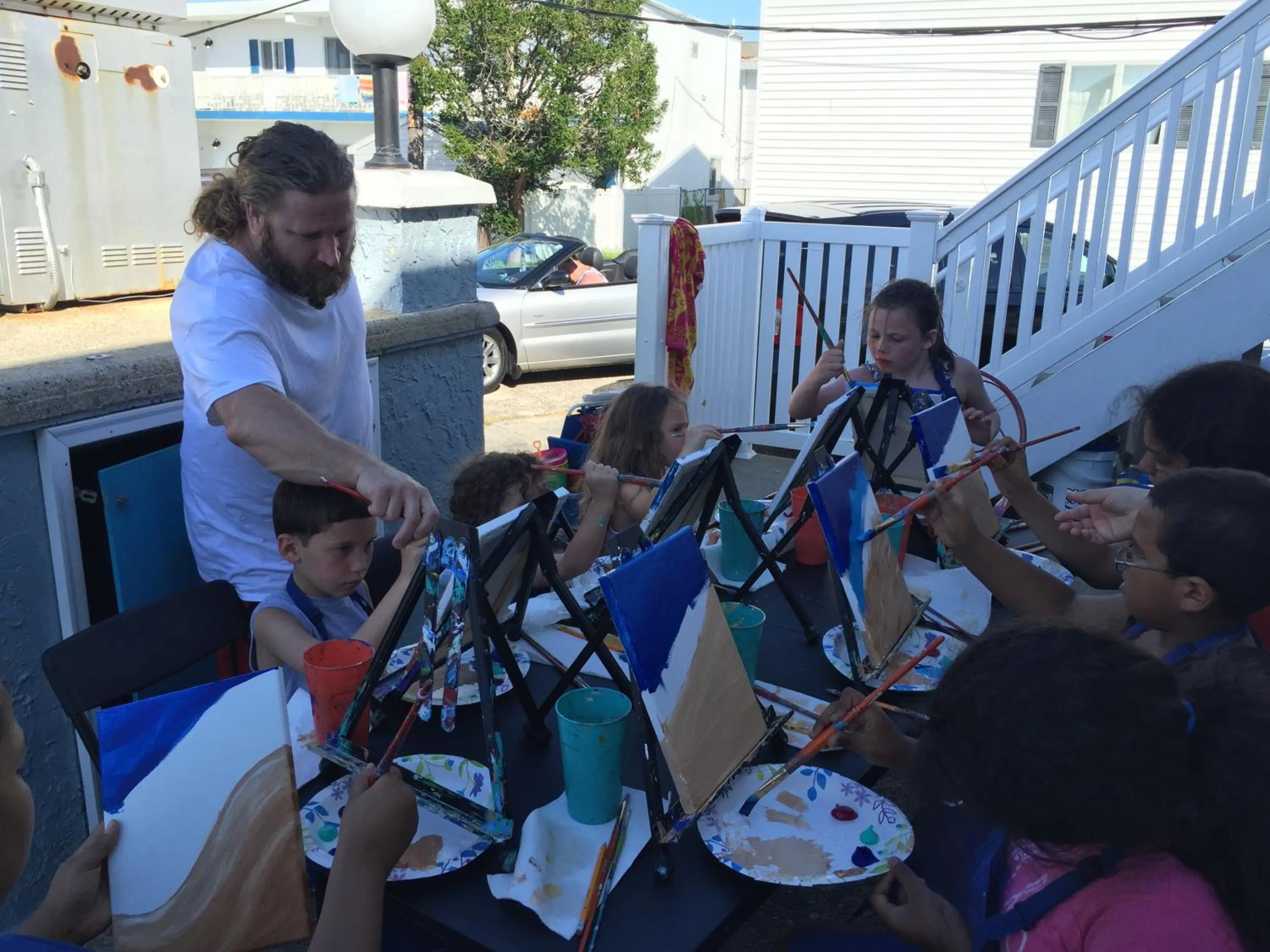 group of guests in Sandy Shores Resort